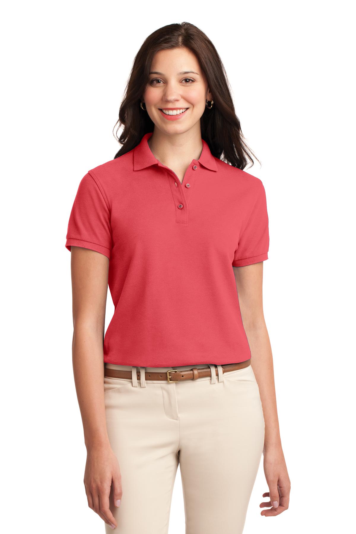 Port Authority L500 Women's Silk Touch Polo Wholesale Pique Polo Shirts