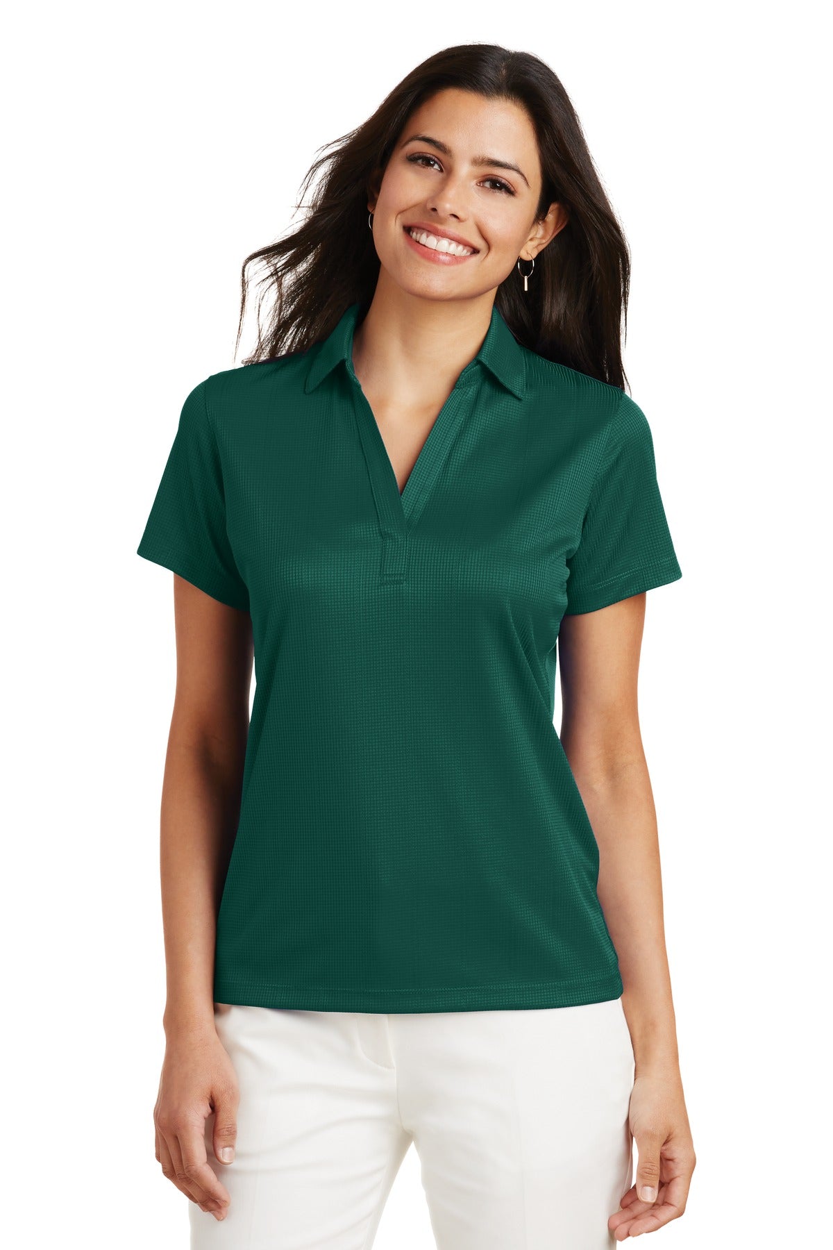 Port Authority ® Women's Performance Fine Jacquard Polo. L528 - Port Authority L528