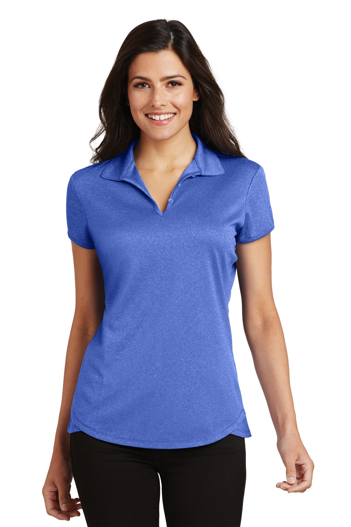 Port Authority L576 Women's Trace Heather Polo | Wholesale