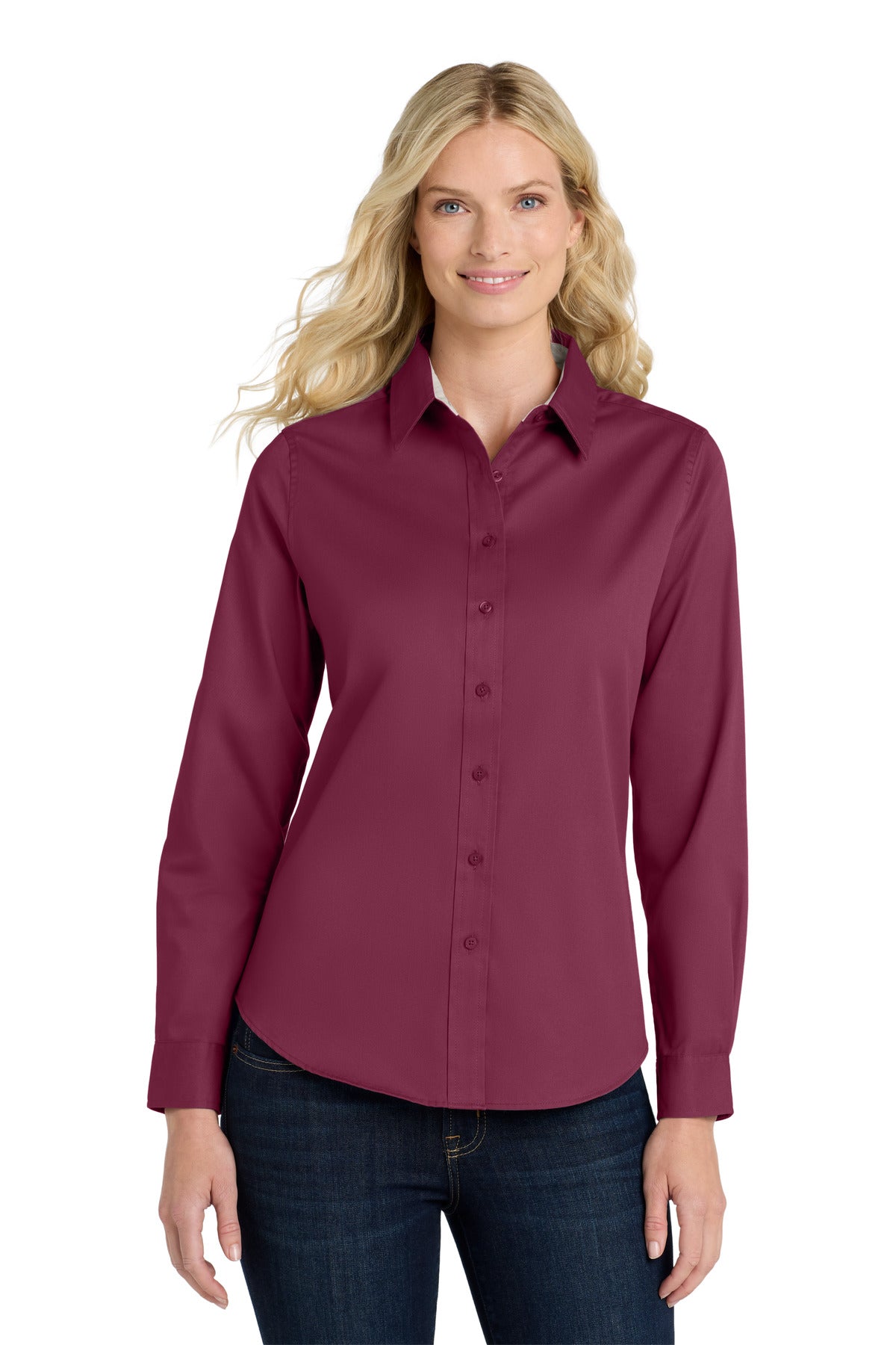 Port Authority L608 Women's Long Sleeve Easy Care Shirt
