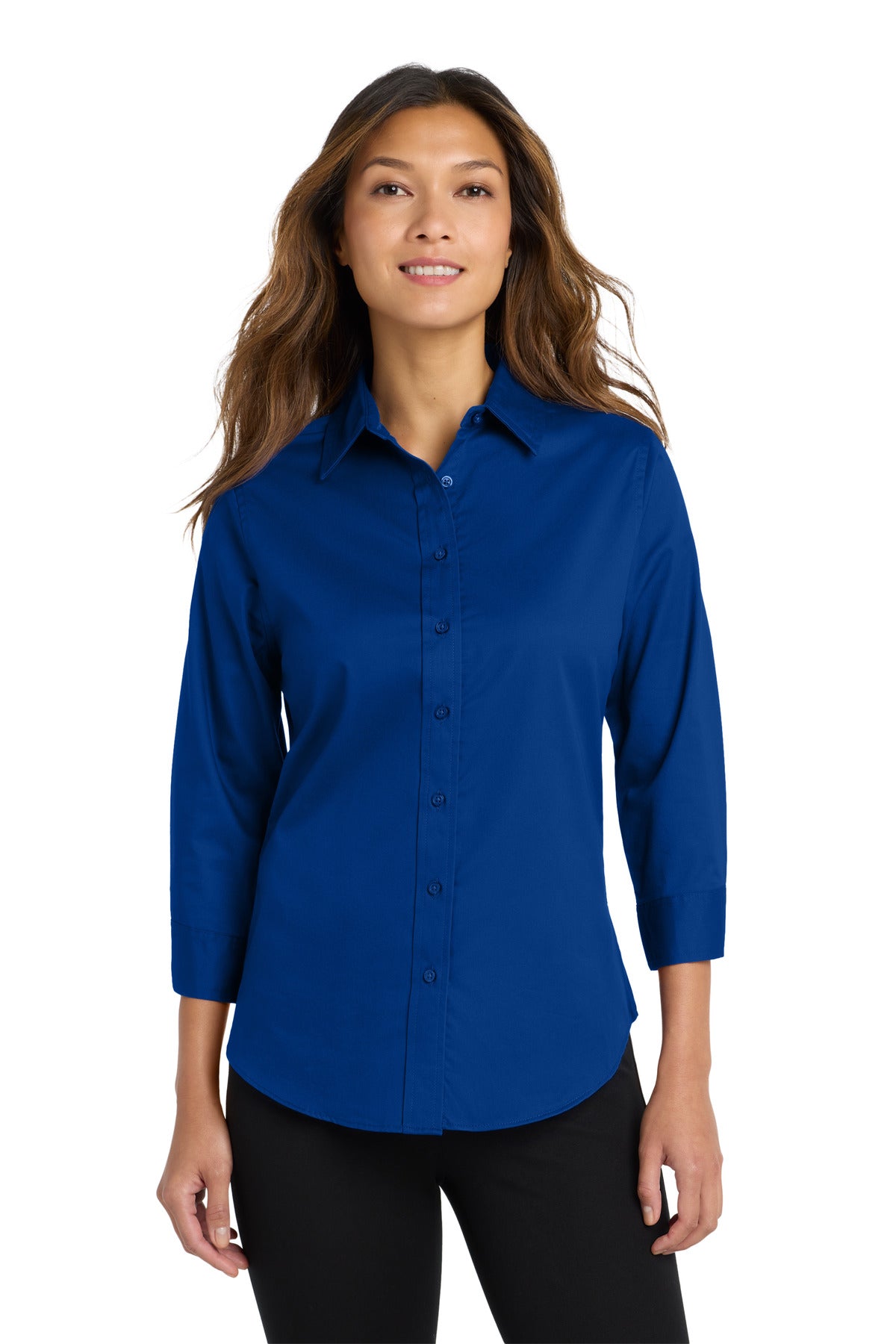 Port Authority L612 Women's 3/4-Sleeve Easy Care Shirt