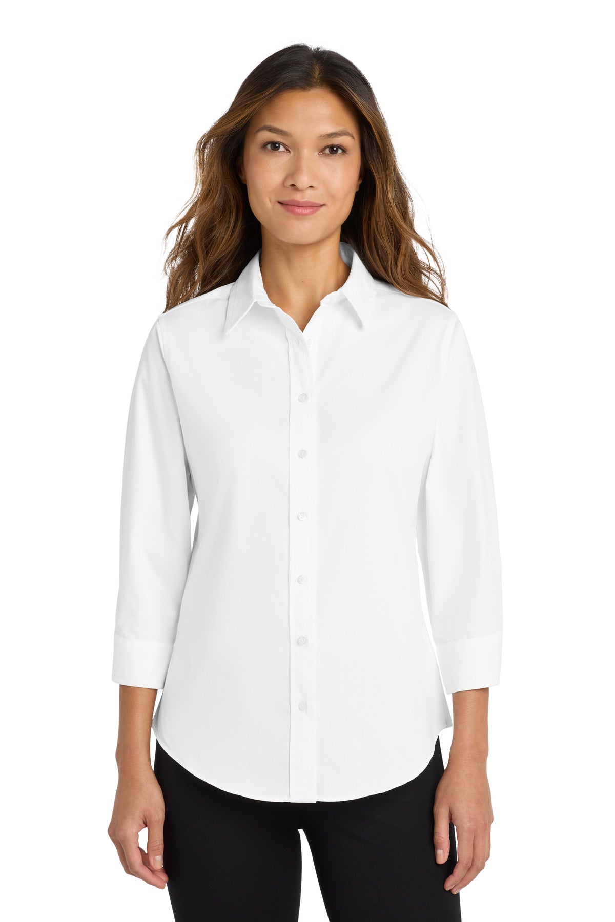 Port Authority L612 Women's 3/4-Sleeve Easy Care Shirt