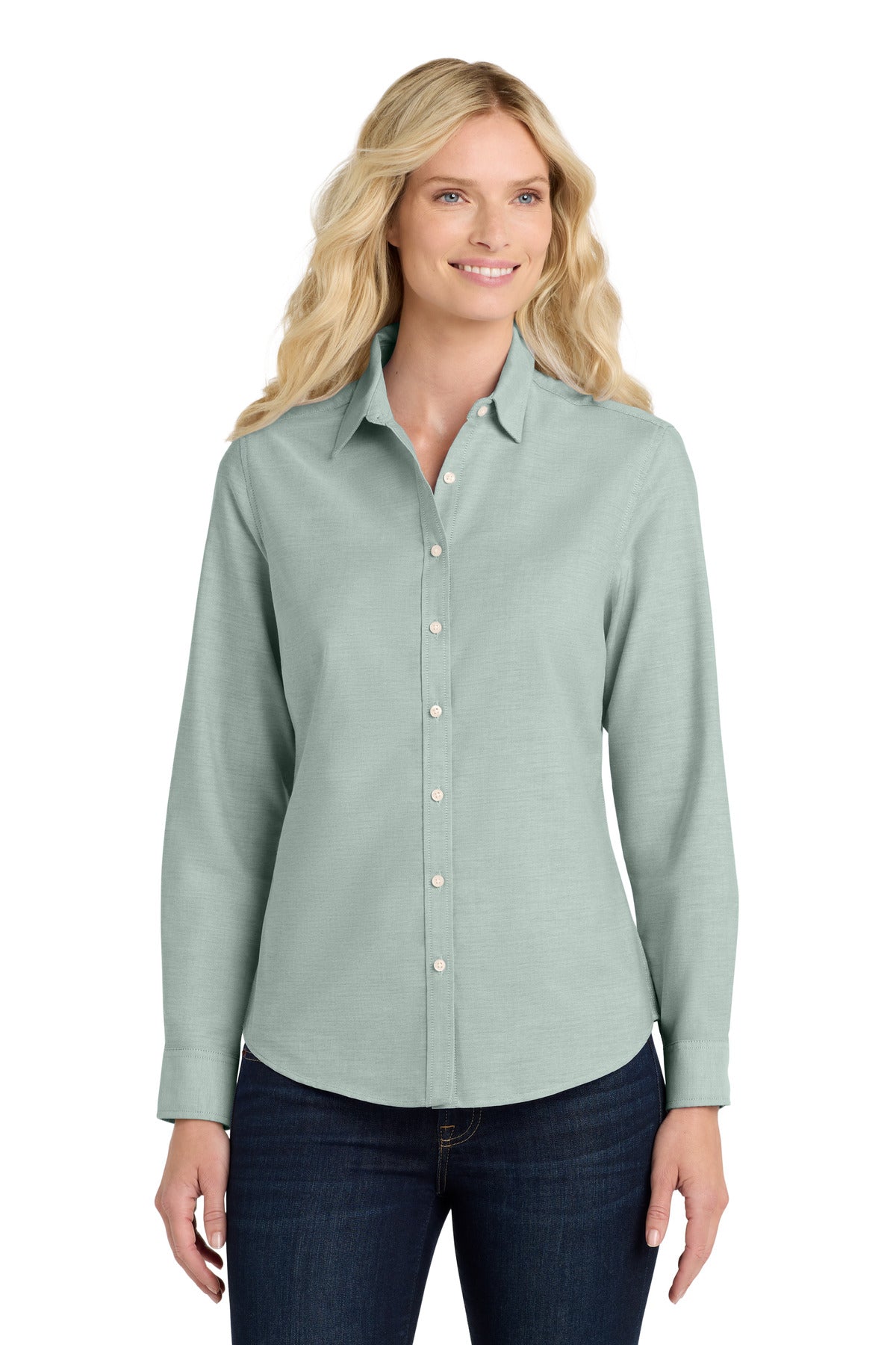 Port Authority ® Women's SuperPro ™ Oxford Shirt. L658 - Port Authority L658