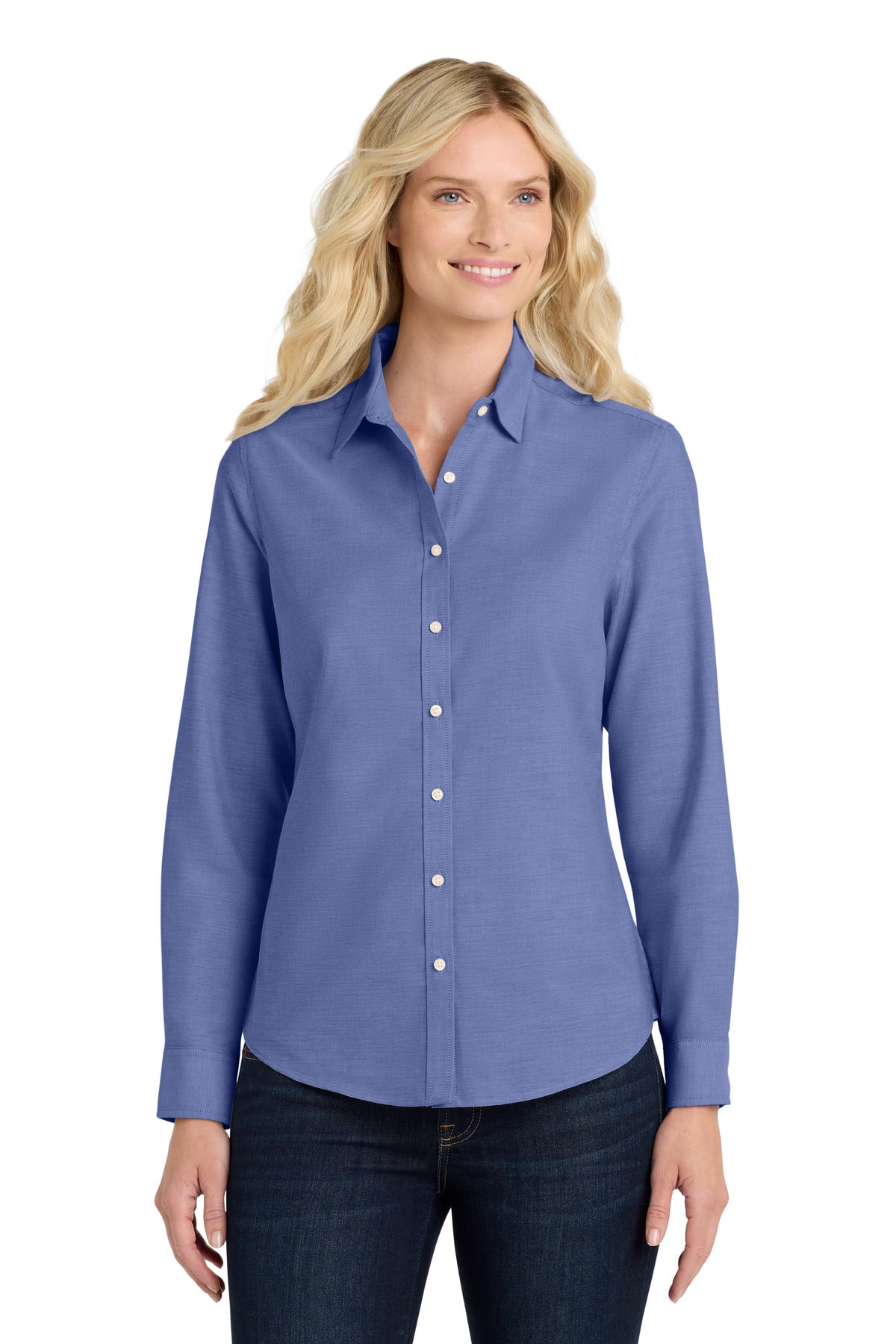 Port Authority ® Women's SuperPro ™ Oxford Shirt. L658 - Port Authority L658