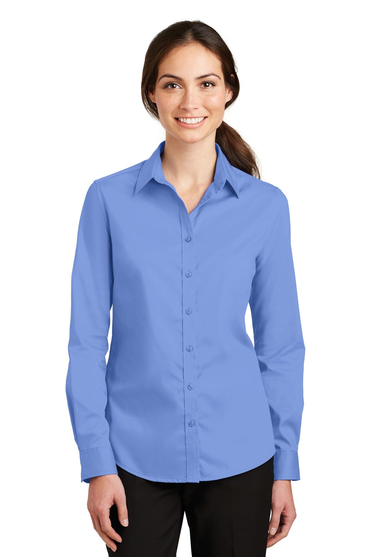 Port Authority ® Women's SuperPro ™ Twill Shirt. L663 - Port Authority L663