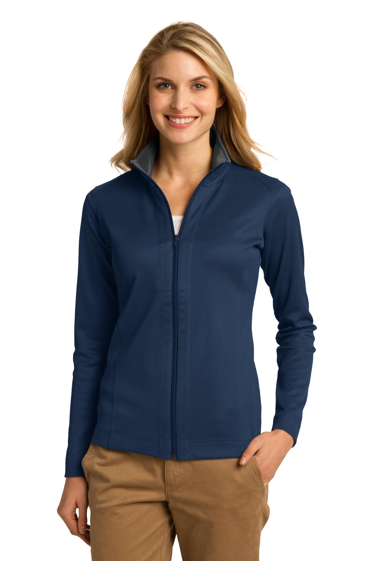 Port Authority ® Women's Vertical Texture Full-Zip Jacket. L805 - Port Authority L805