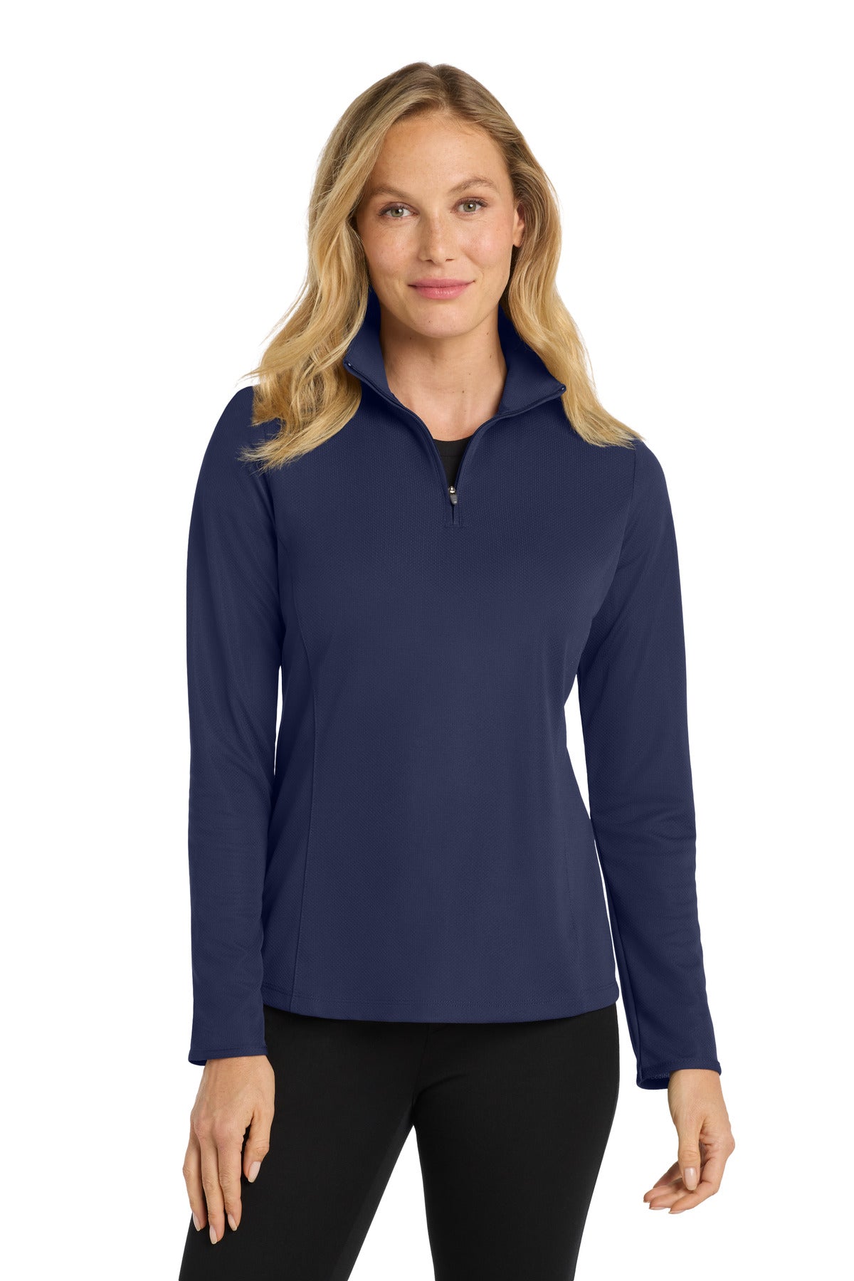 Port Authority ® Women's Pinpoint Mesh 1/2-Zip . L806 - Port Authority L806