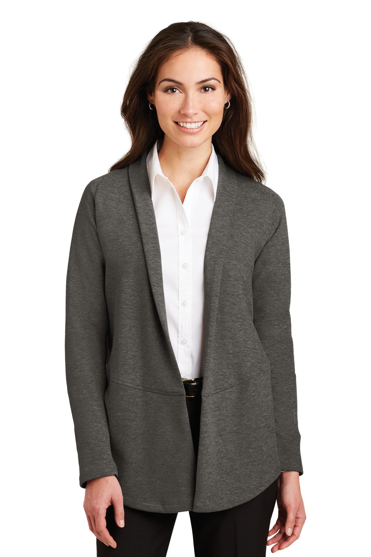 Port Authority L807 Women's Interlock Cardigan | Wholesale