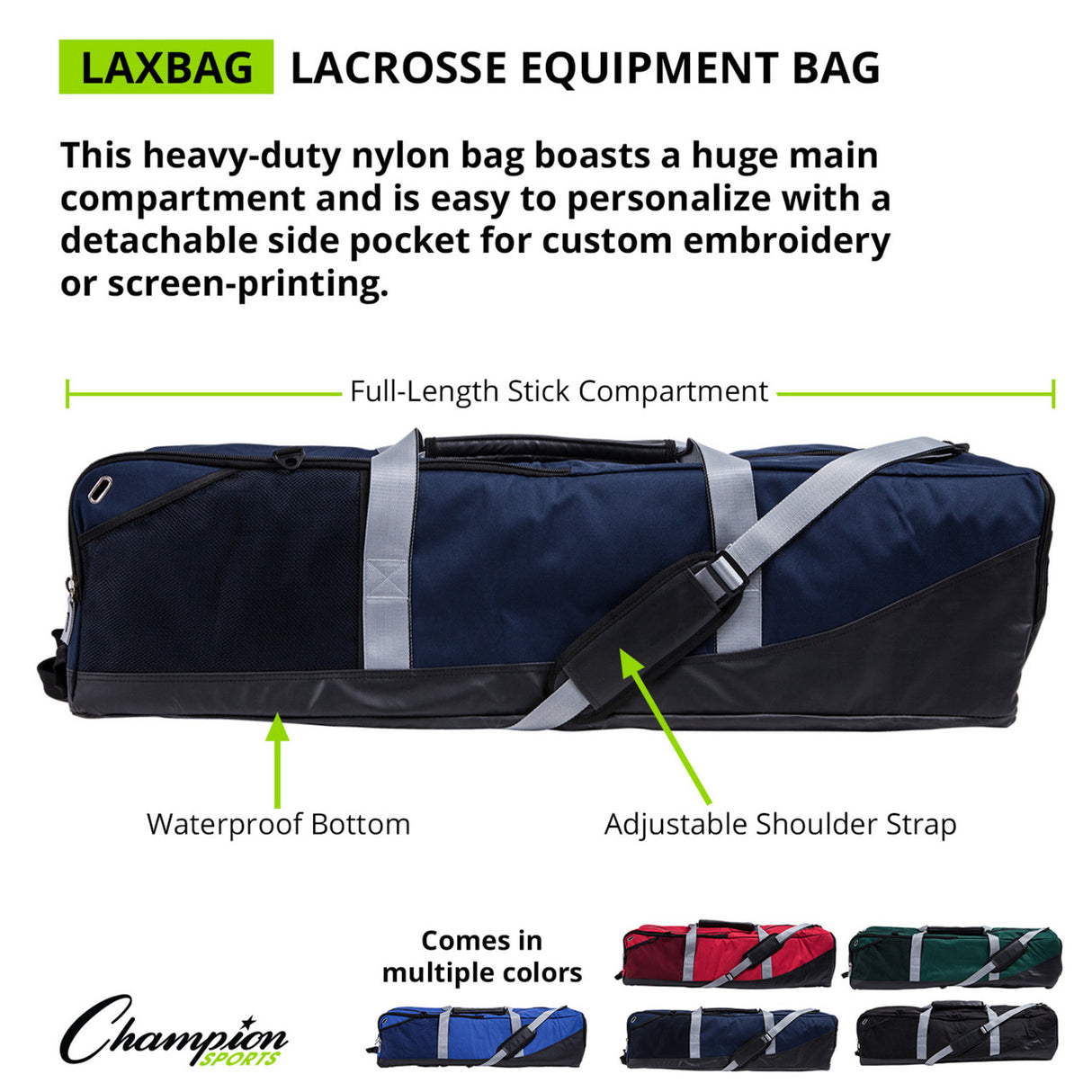 LACROSSE EQUIPMENT BAG RED