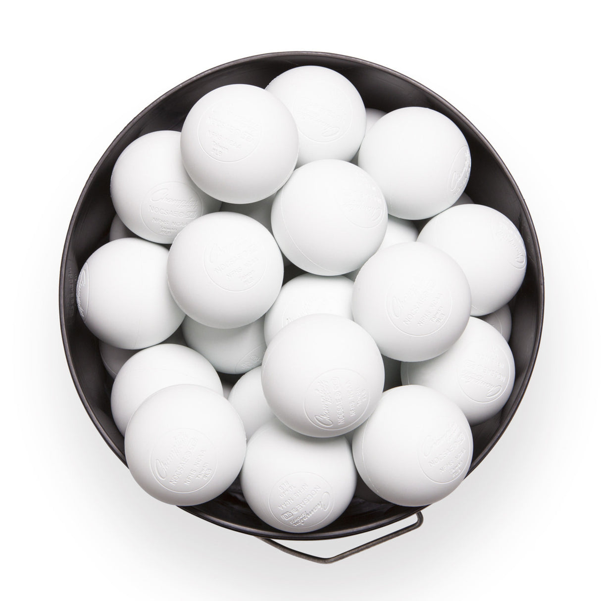 LACROSSE BALL BUCKET WHITE