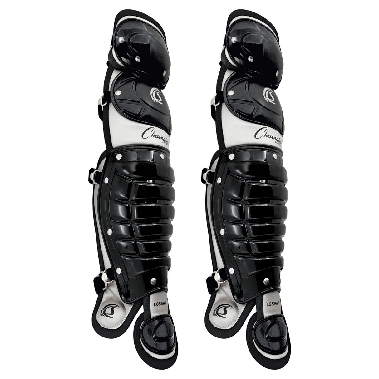 Champion Sports DOUBLE KNEE BASEBALL SHIN GUARDS WITH WINGS 13" L, AGES 9-12