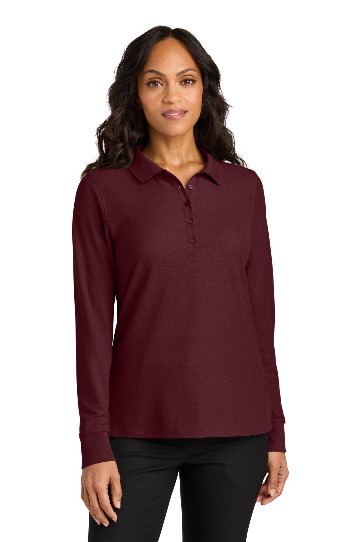 Port Authority ® Women's Wearever Signature Pique Long Sleeve Polo LK200LS - Port Authority LK200LS