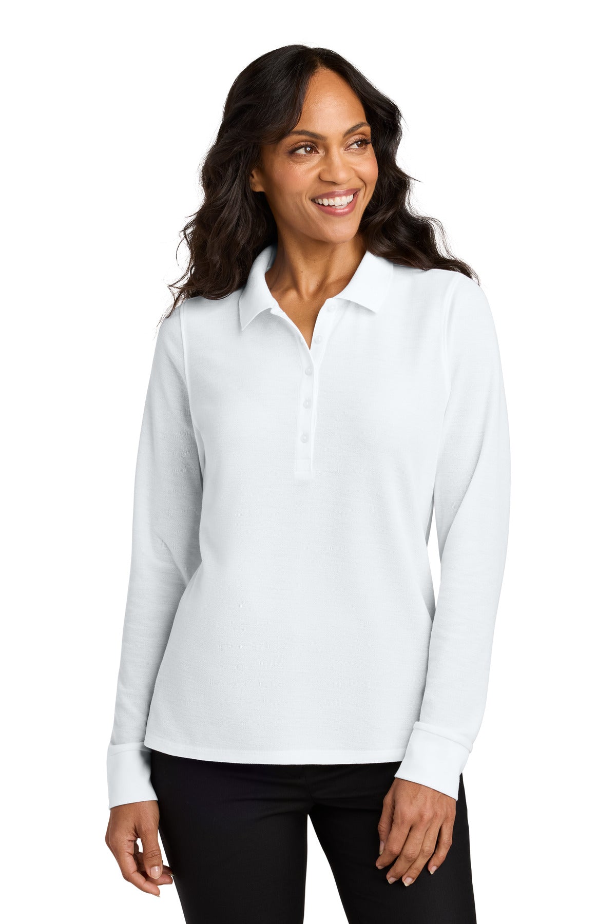 Port Authority LK200LS Women's Wearever Signature Pique Long Sleeve Polo Wholesale
