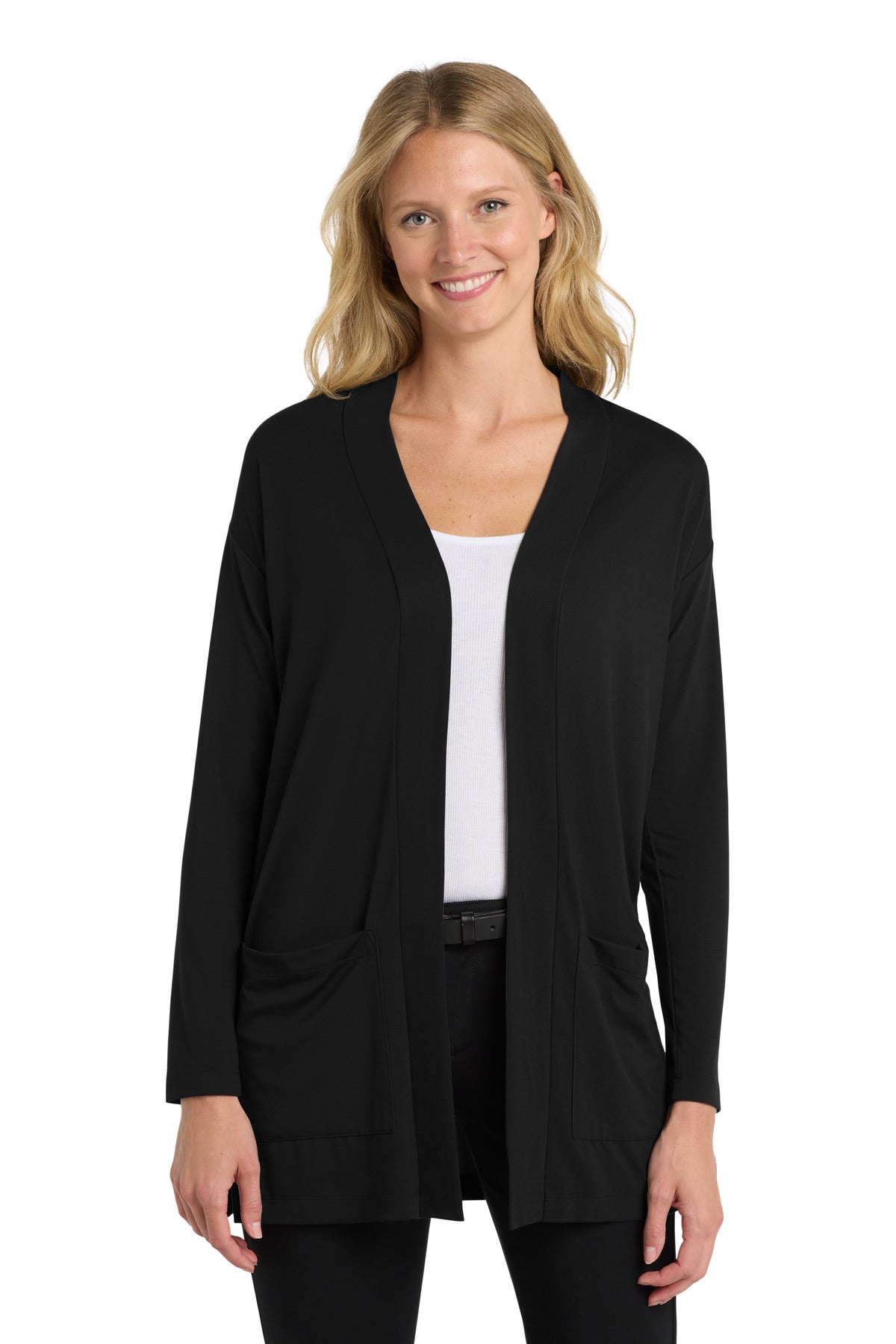 Port Authority ® Women's Concept Long Pocket Cardigan . LK5434 - Port Authority LK5434