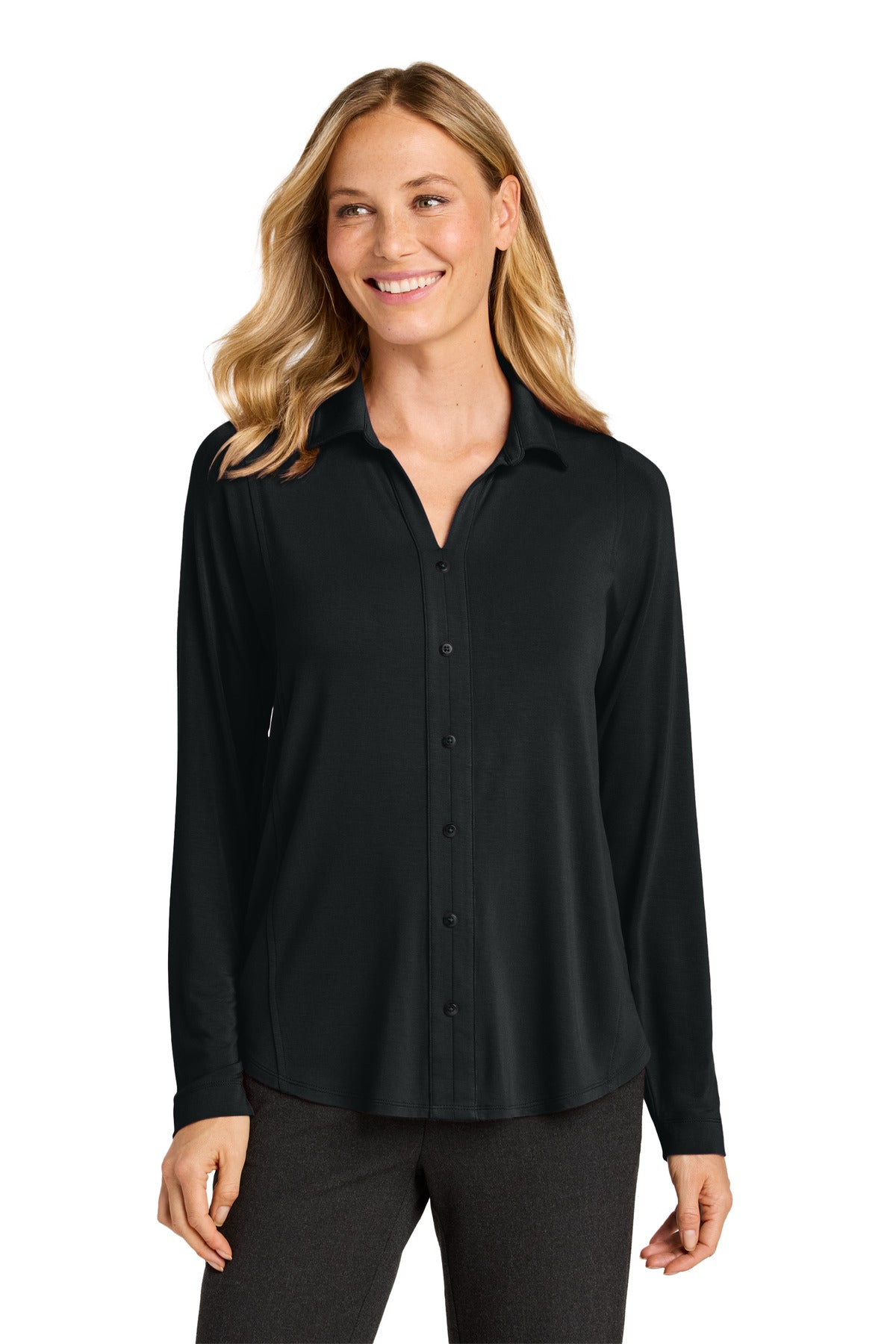 Port Authority ® Women's Luxe Knit Button Tunic LK5602 - Port Authority LK5602