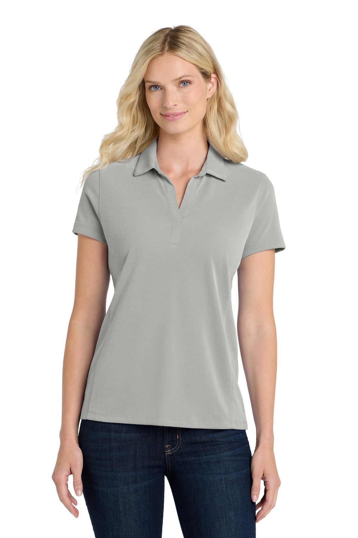 Port Authority ® Women's Poly Oxford Pique Polo. LK582 - Port Authority LK582