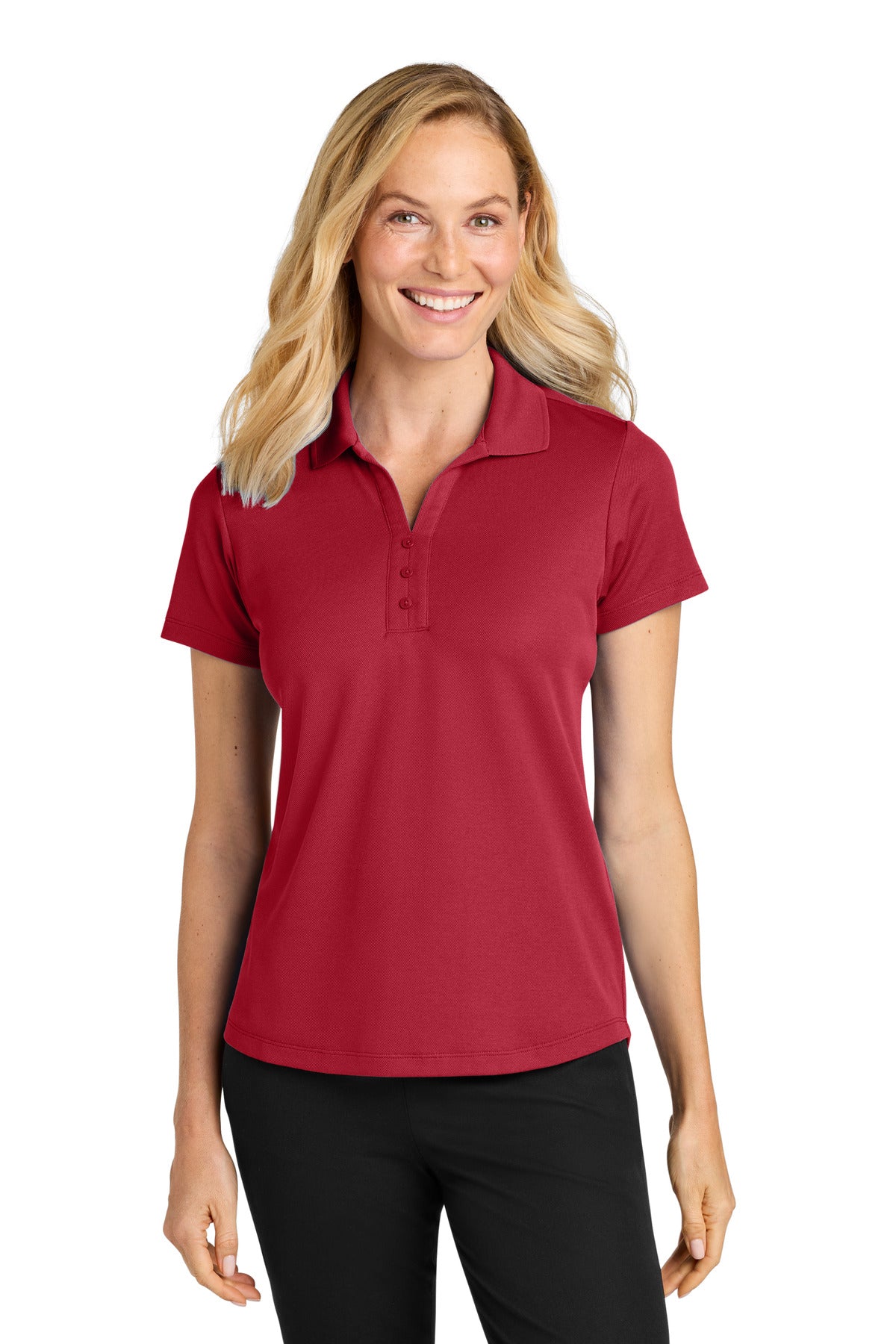 Port Authority ® Women's Plaited Pique Polo LK620 - Port Authority LK620