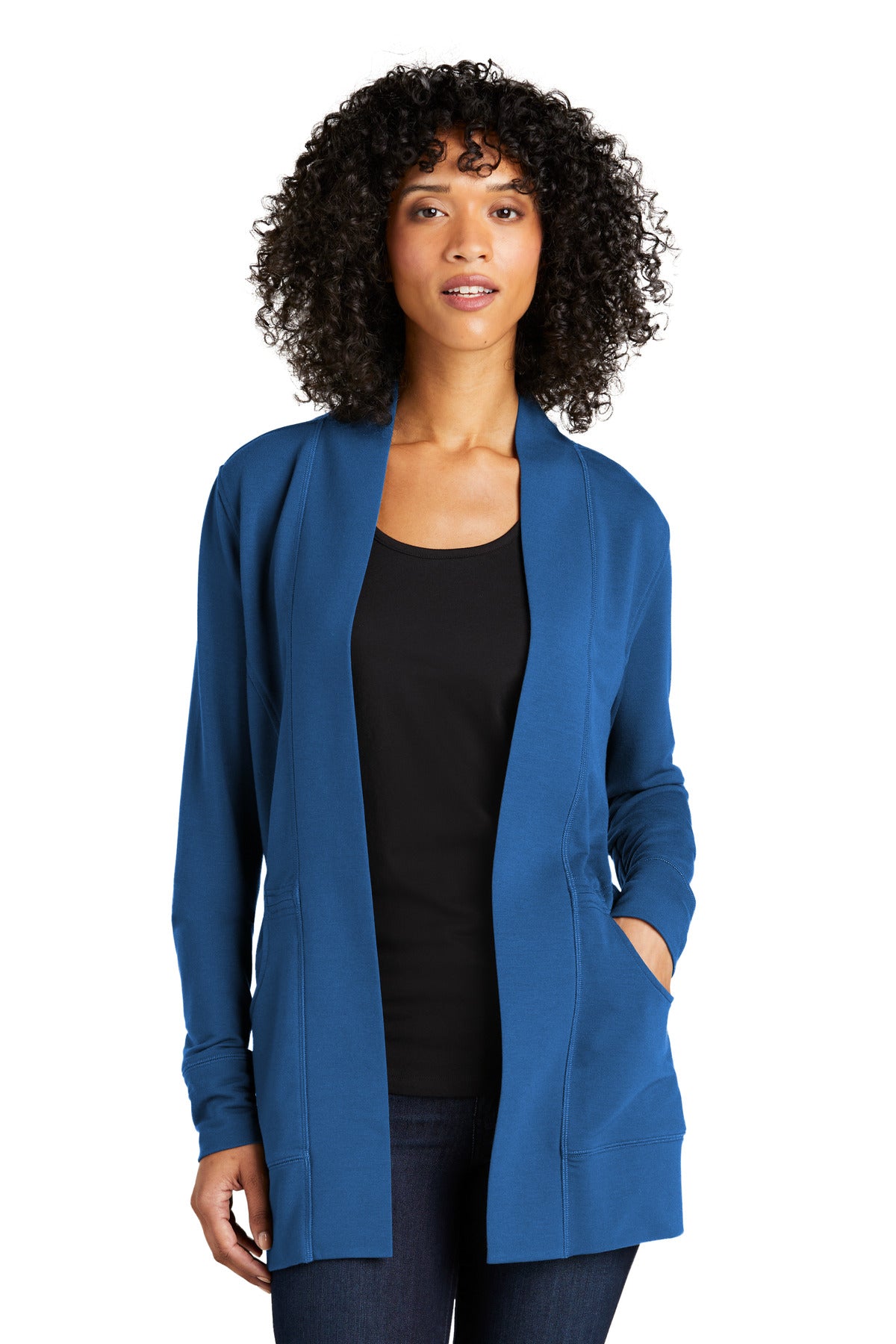 Port Authority ® Women's Microterry Cardigan LK825 - Port Authority LK825
