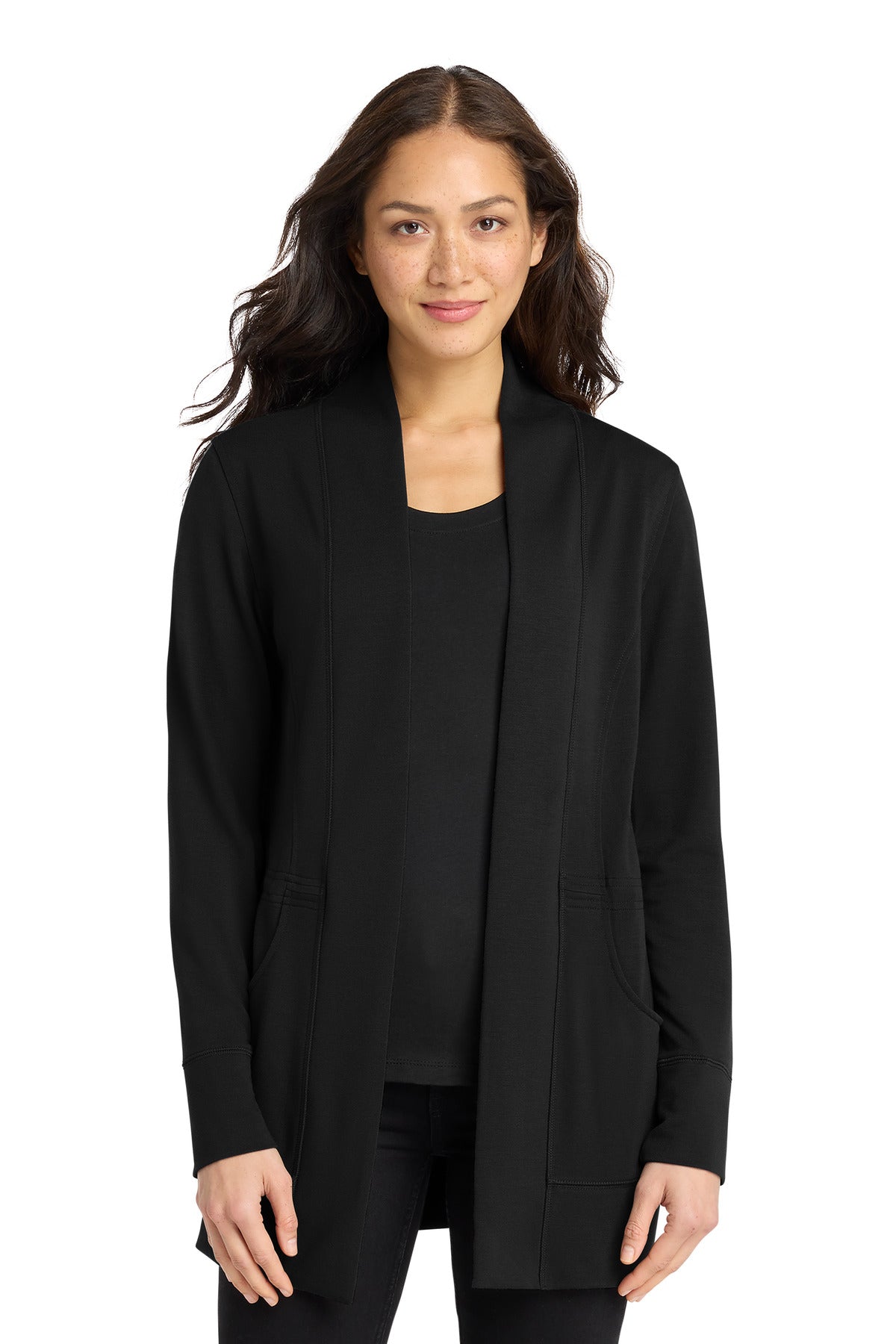Port Authority LK825 Women's Microterry Cardigan