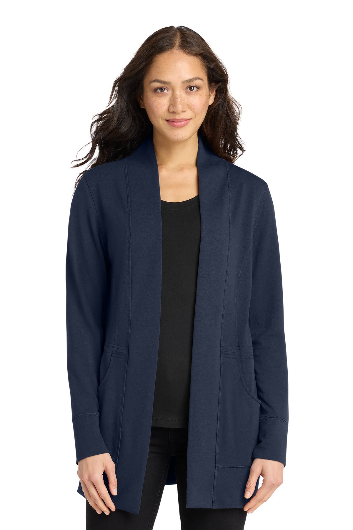 Port Authority LK825 Women's Microterry Cardigan