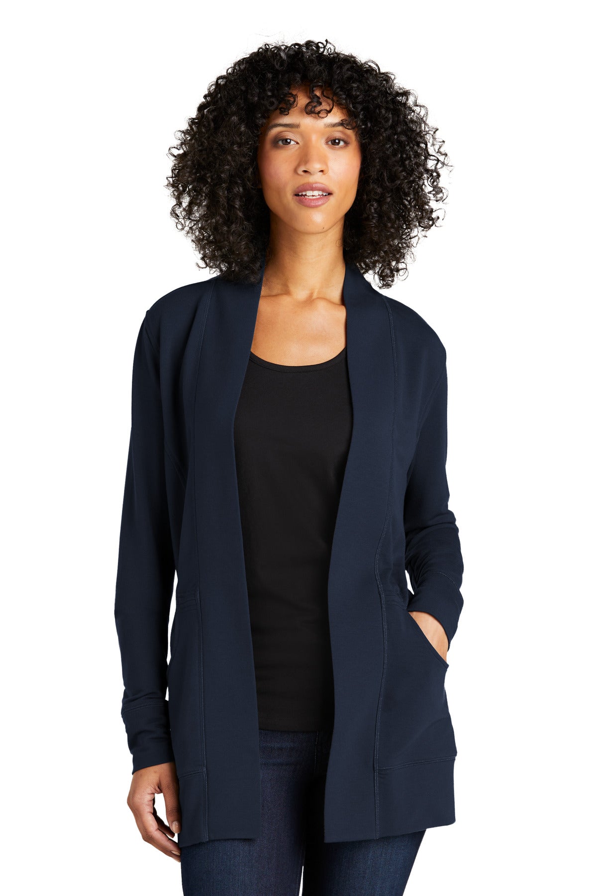 Port Authority LK825 Women's Microterry Cardigan