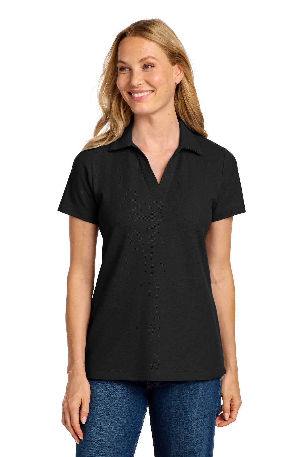 Port Authority LK867 Women's C-FREE Cotton Blend Pique Polo Wholesale Blank