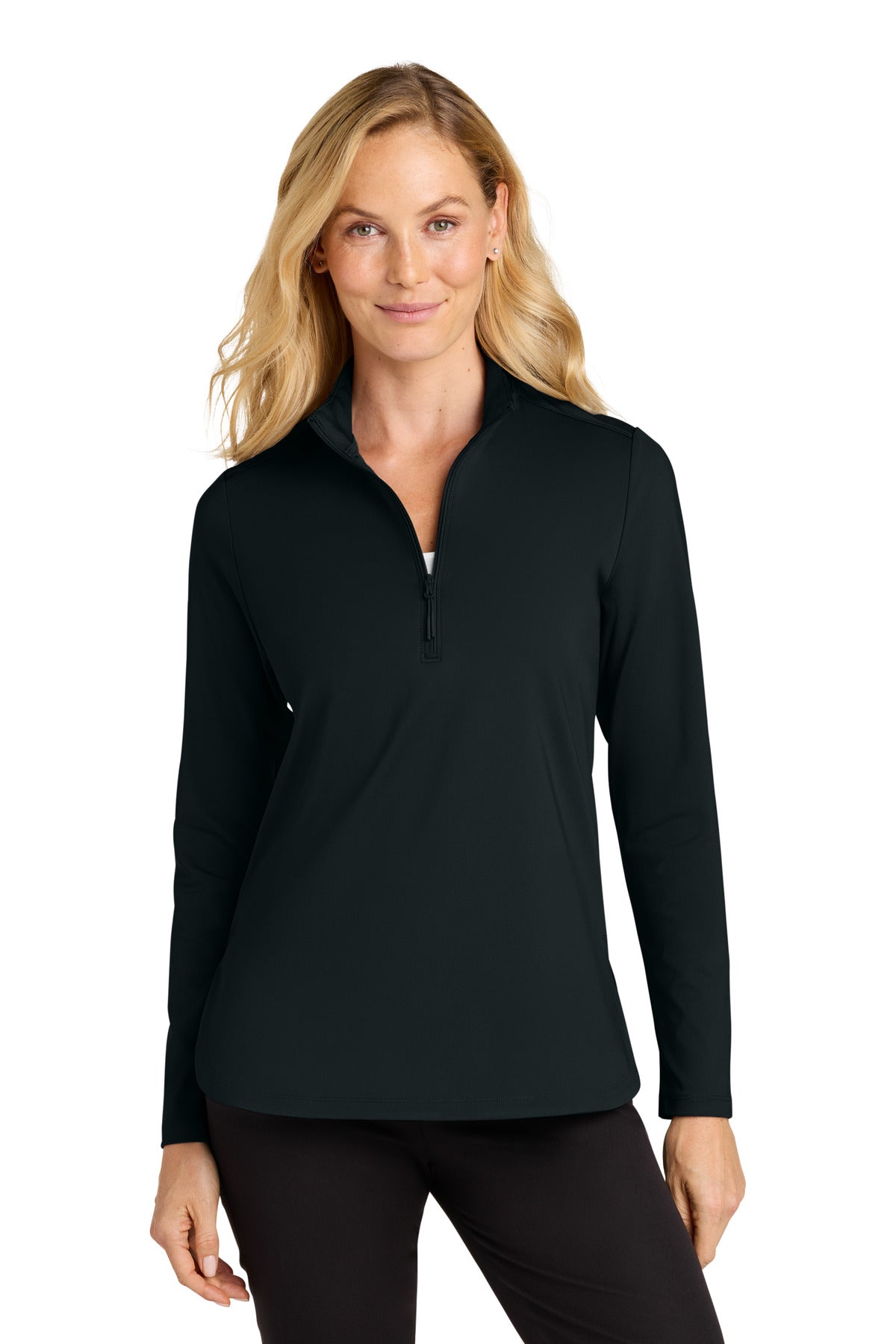 Port Authority LK880 Women's C-FREE Double Knit 1/4-Zip