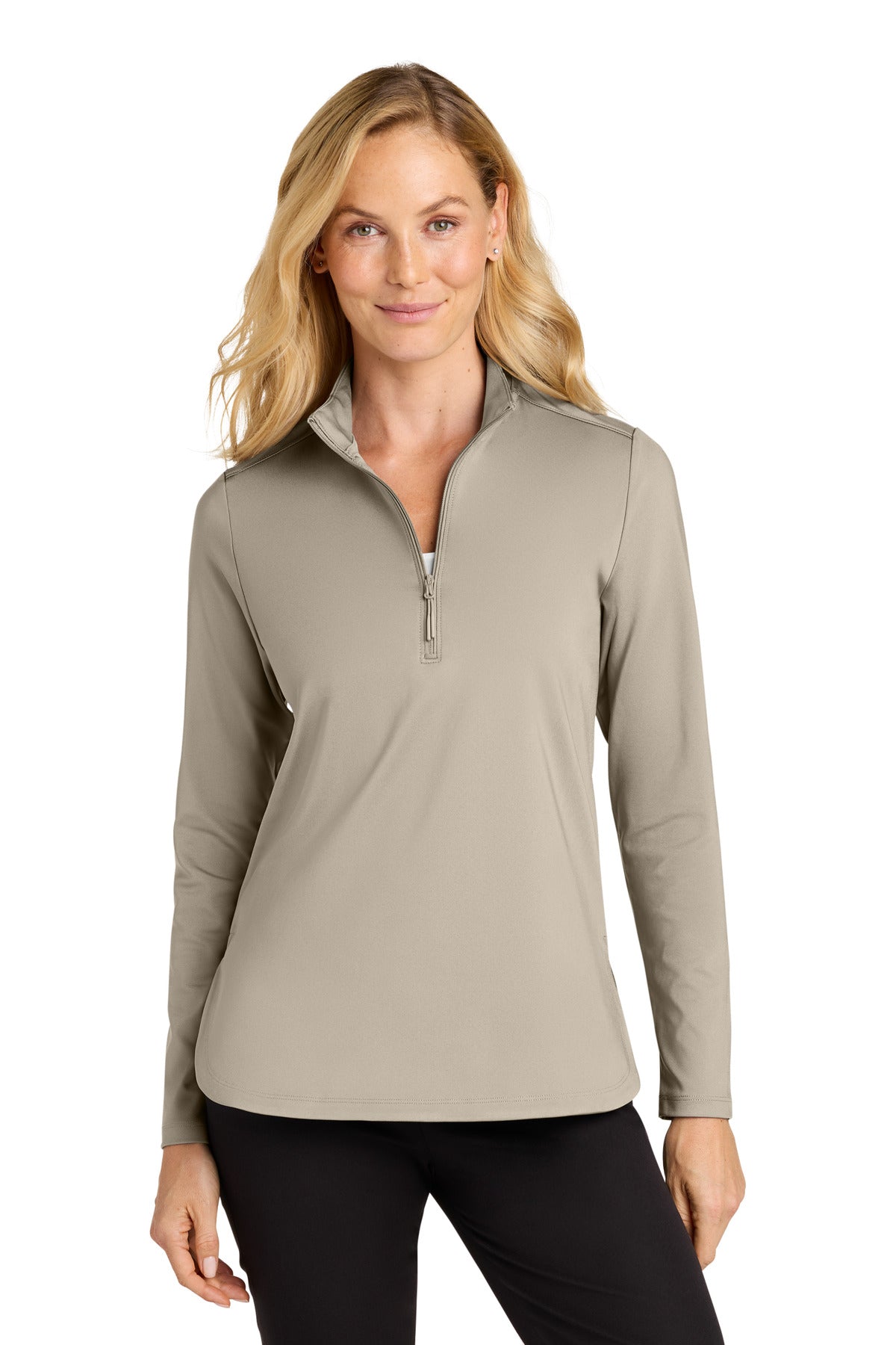 Port Authority LK880 Women's C-FREE Double Knit 1/4-Zip