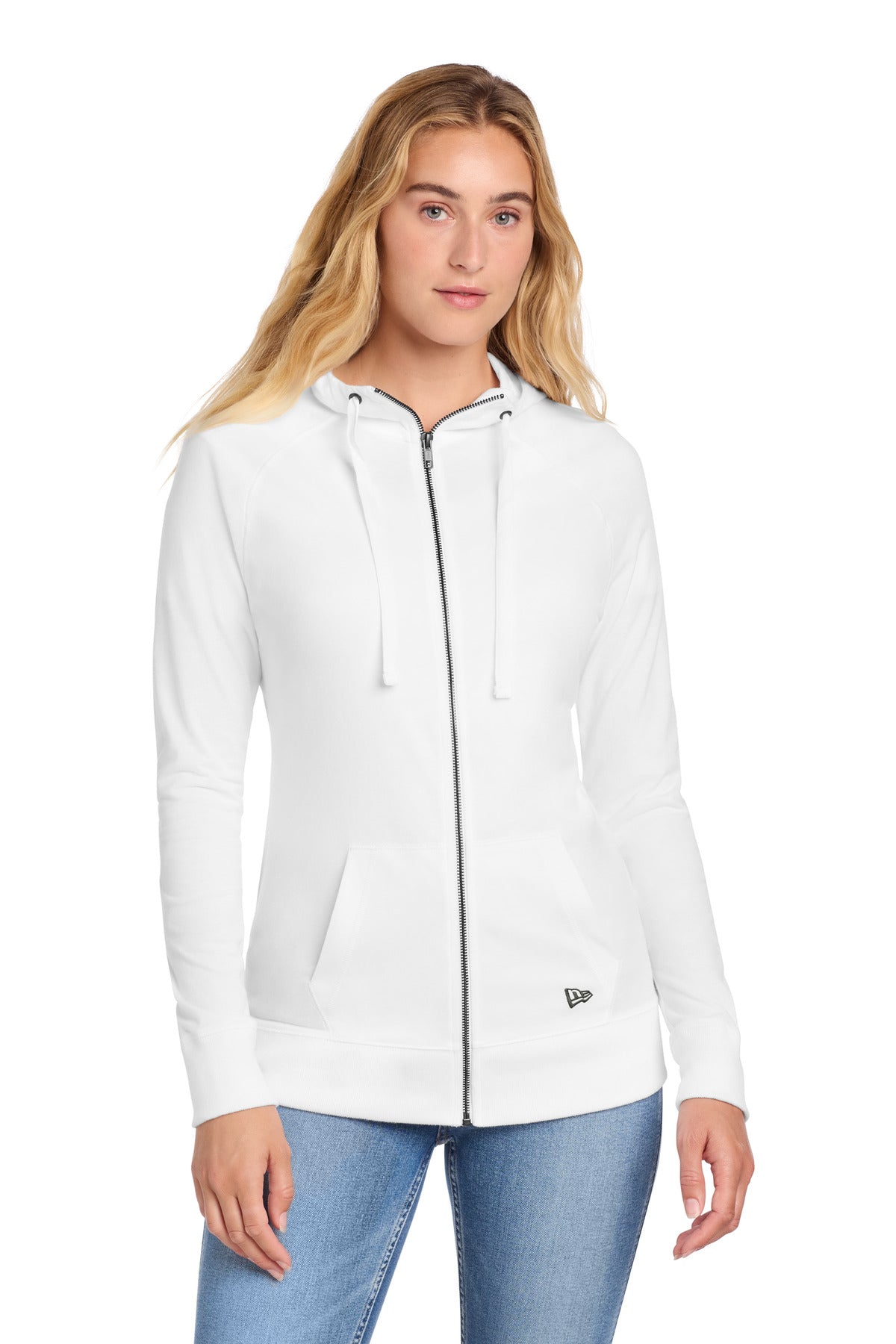 New Era LNEA122 Women's Sueded Cotton Blend Full-Zip Hoodie