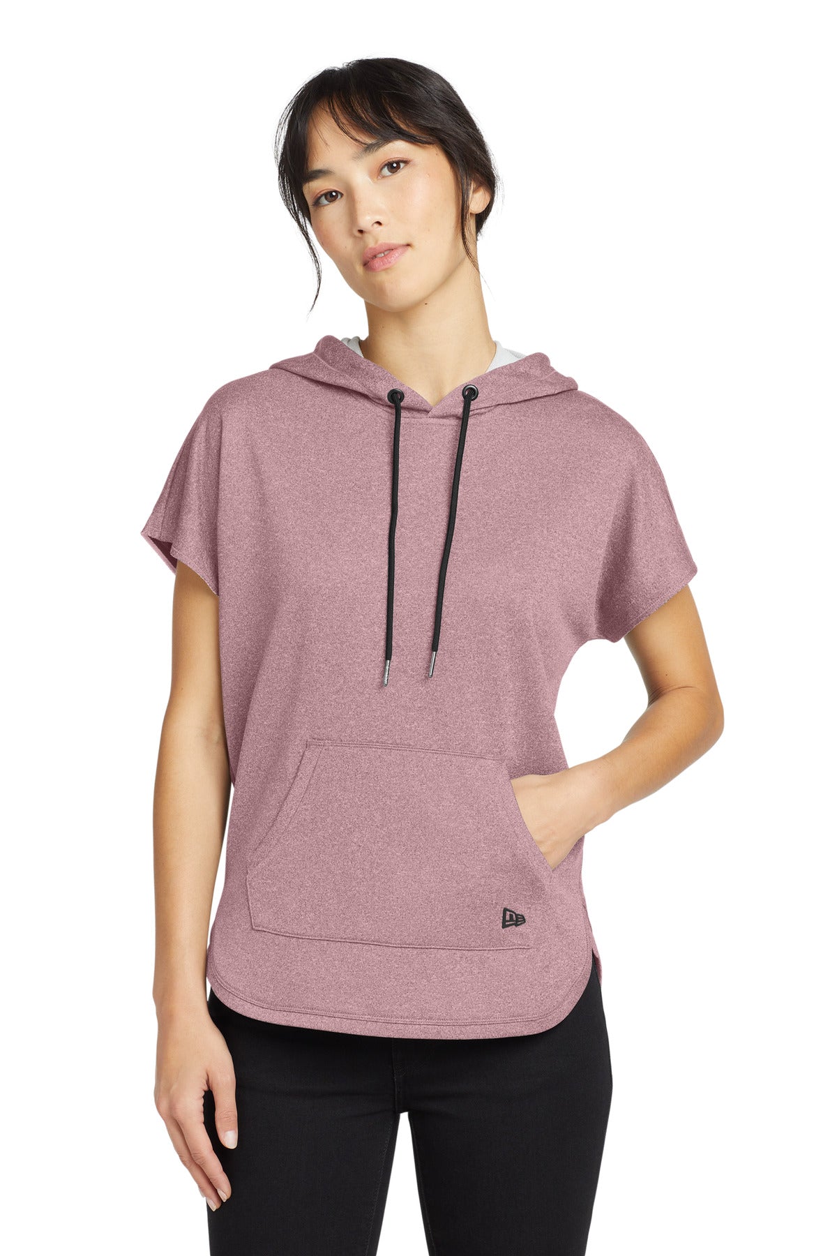 New Era LNEA533 Women's Performance Terry Short Sleeve Hoodie