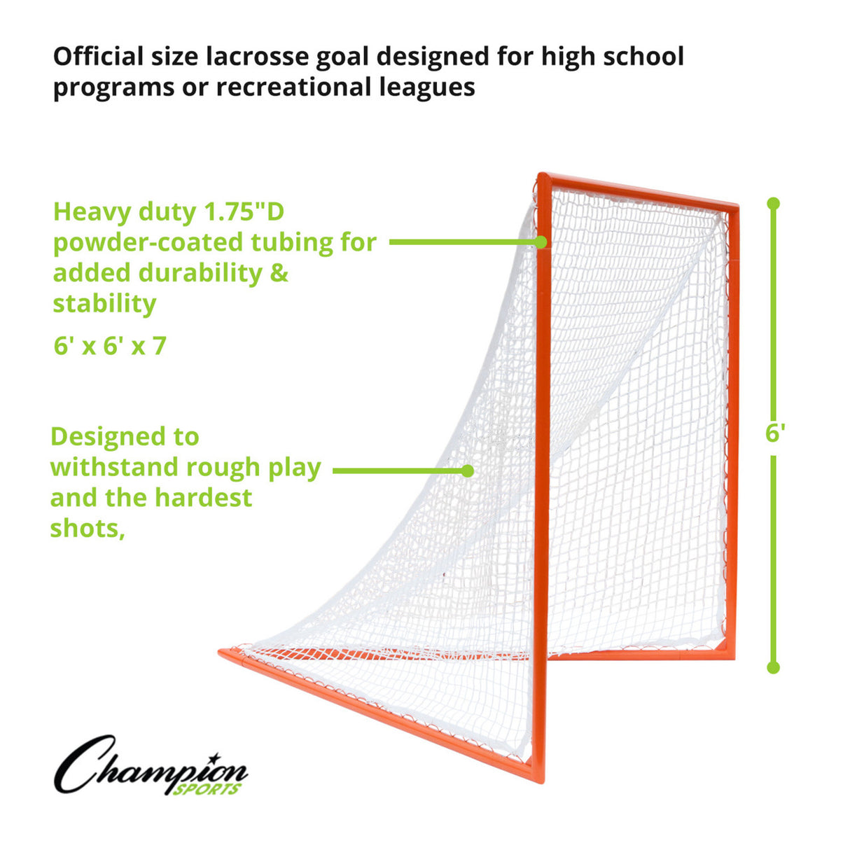 Champion Sports PRO HIGH SCHOOL LACROSSE GOAL