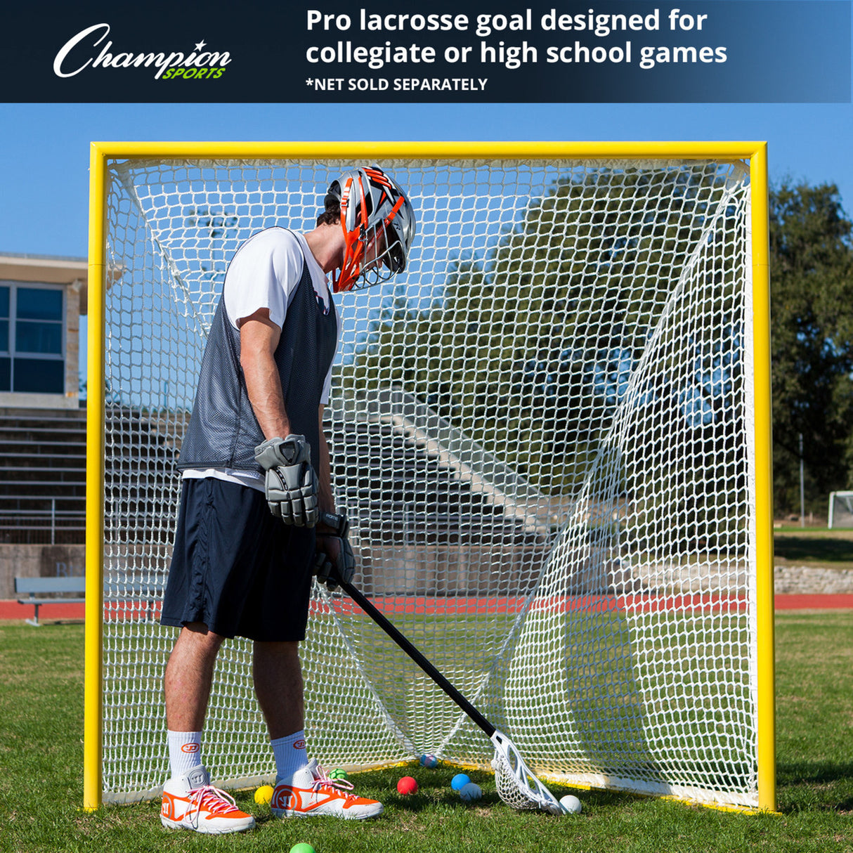 PRO COLLEGIATE LACROSSE GOAL YELLOW