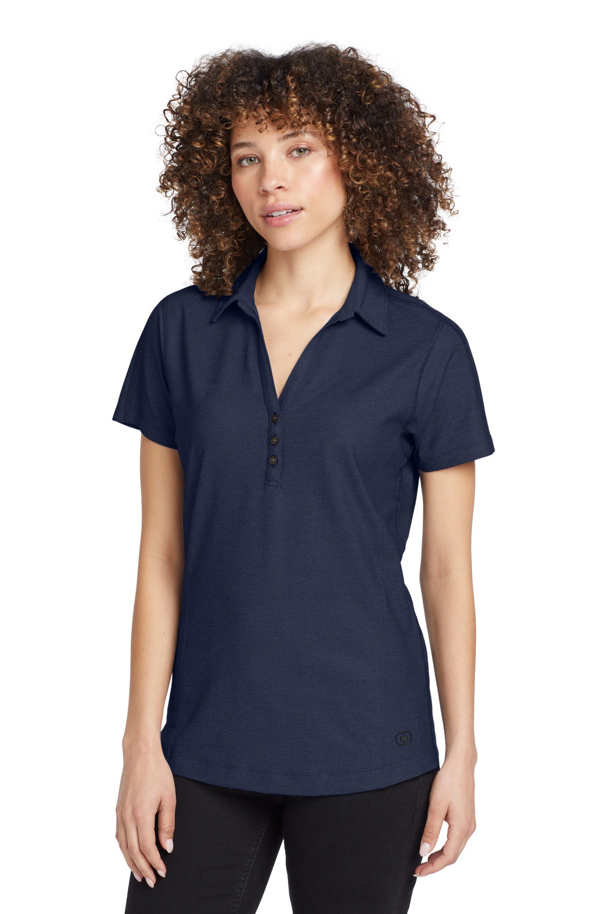 OGIO LOG126 Women's Onyx Performance Pique Polo