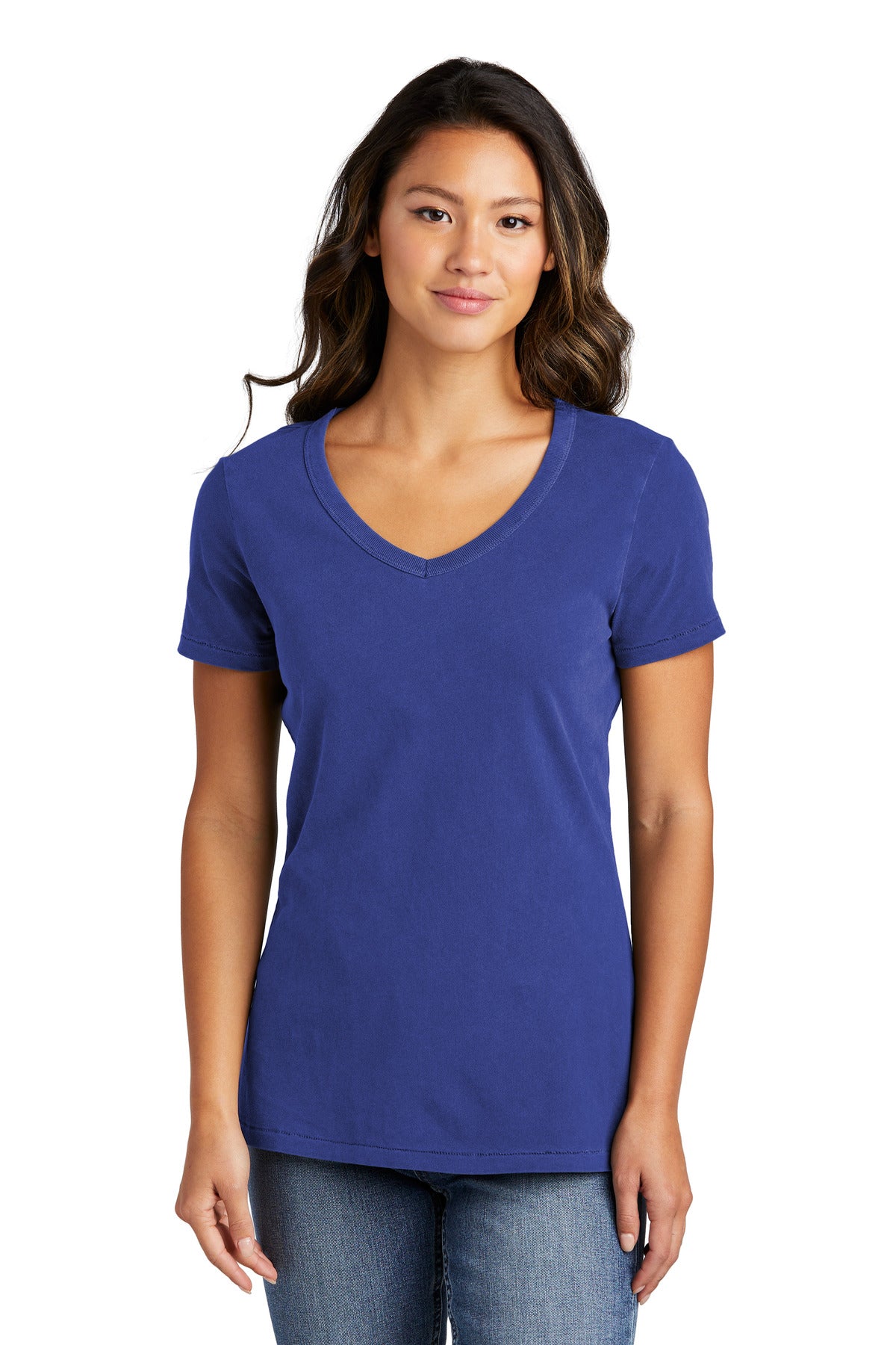Port & Co ™ Women's Beach Wash ® Garment-Dyed V-Neck Tee LPC099V - Port & Company LPC099V