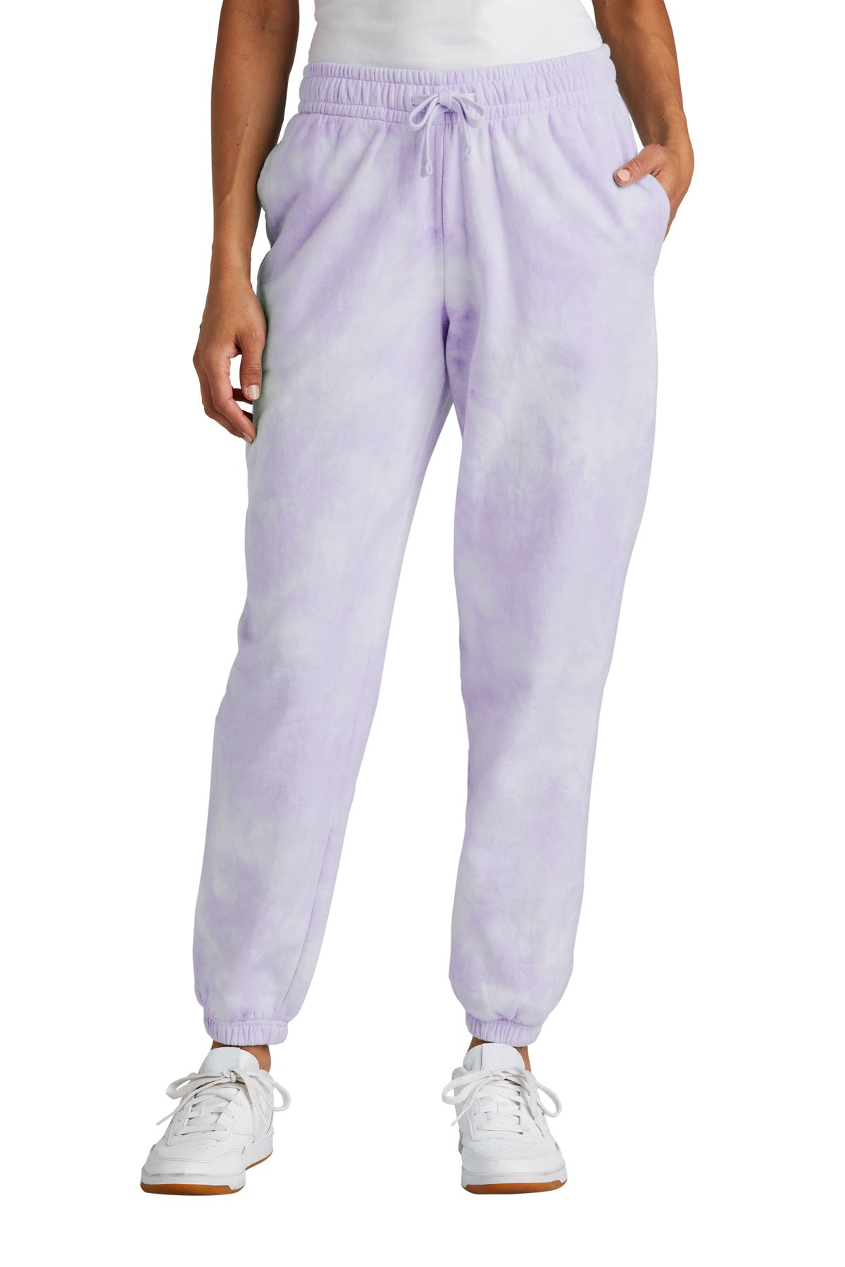 Port & Company LPC140P Women's Beach Wash Cloud Tie-Dye Sweatpant | Port & Co LPC140P