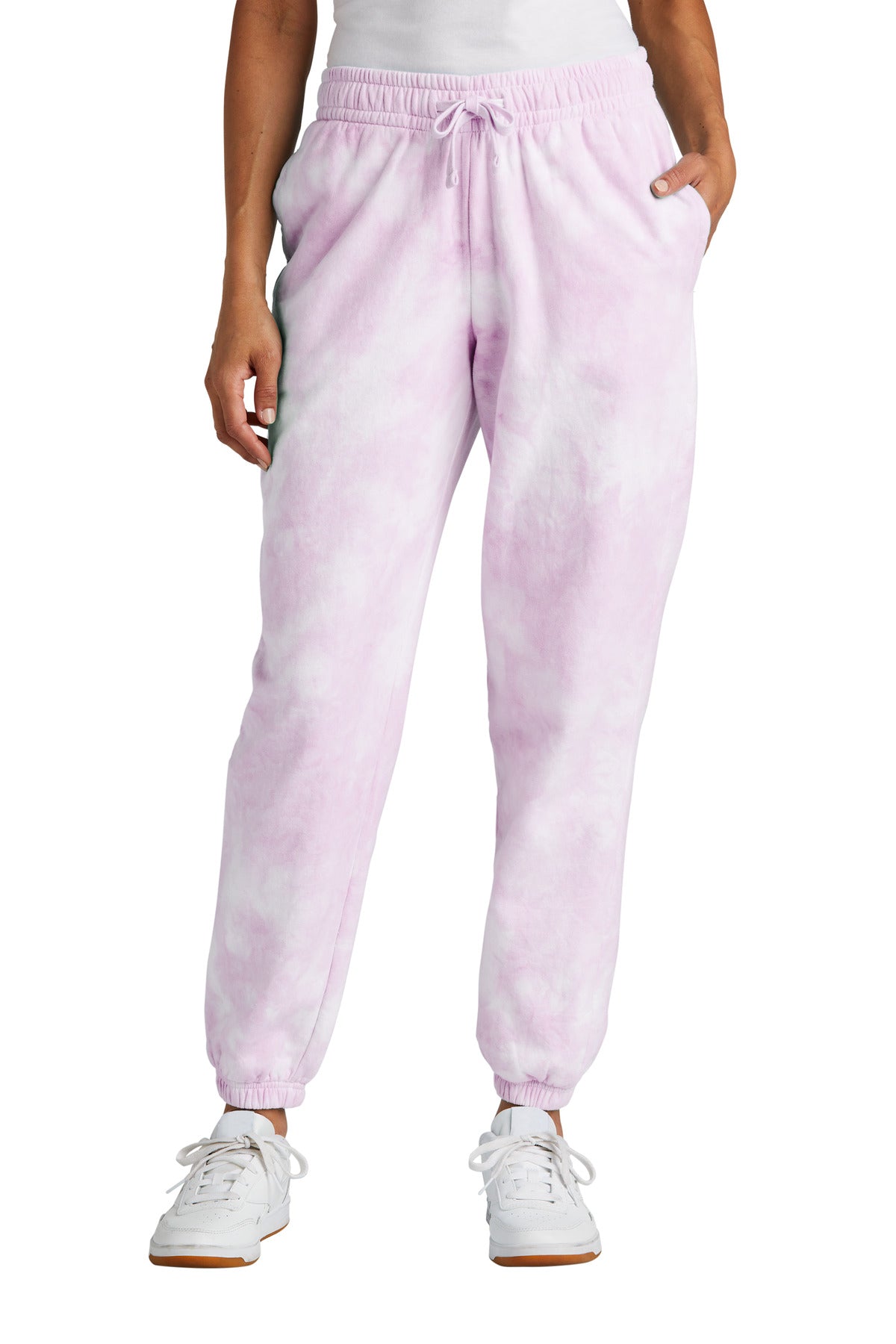 Port & Company LPC140P Women's Beach Wash Cloud Tie-Dye Sweatpant | Port & Co LPC140P