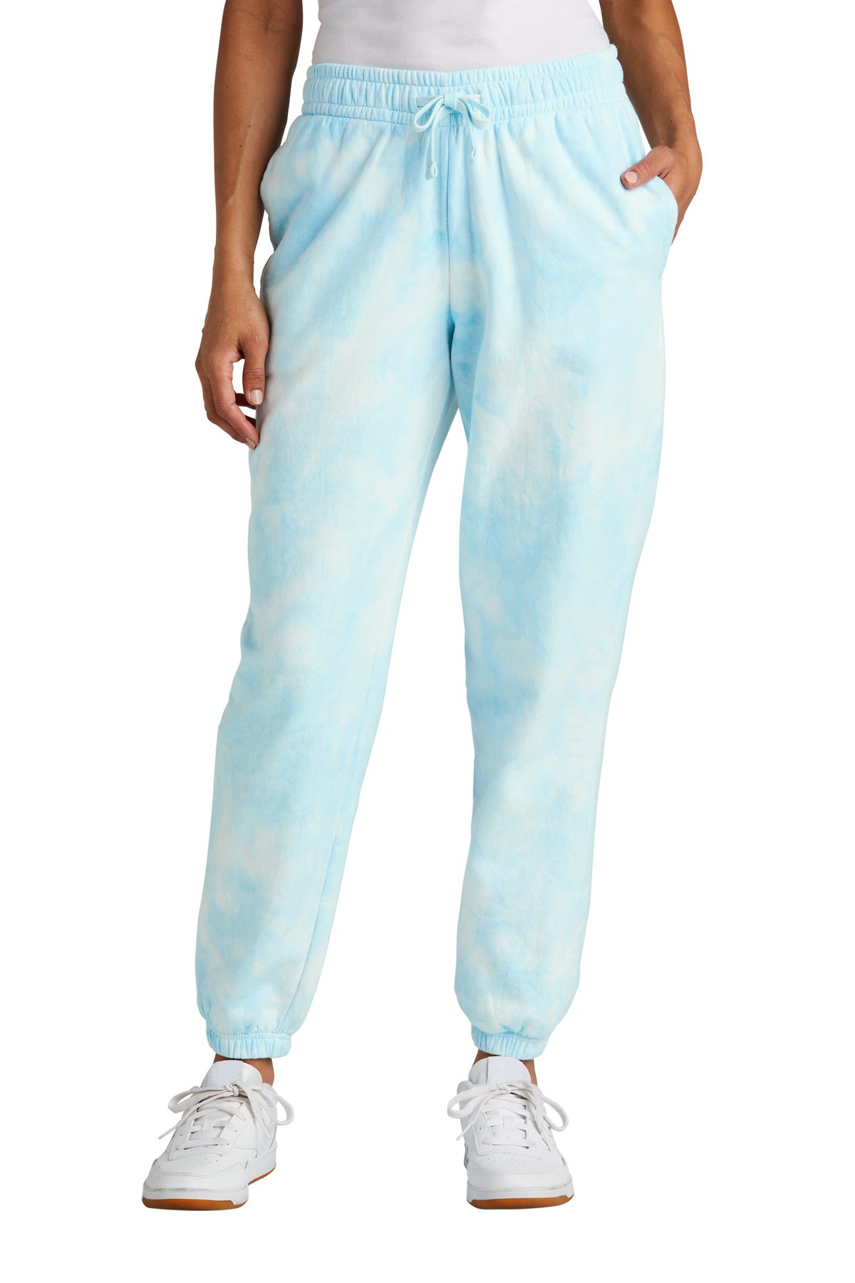Port & Company LPC140P Women's Beach Wash Cloud Tie-Dye Sweatpant | Port & Co LPC140P