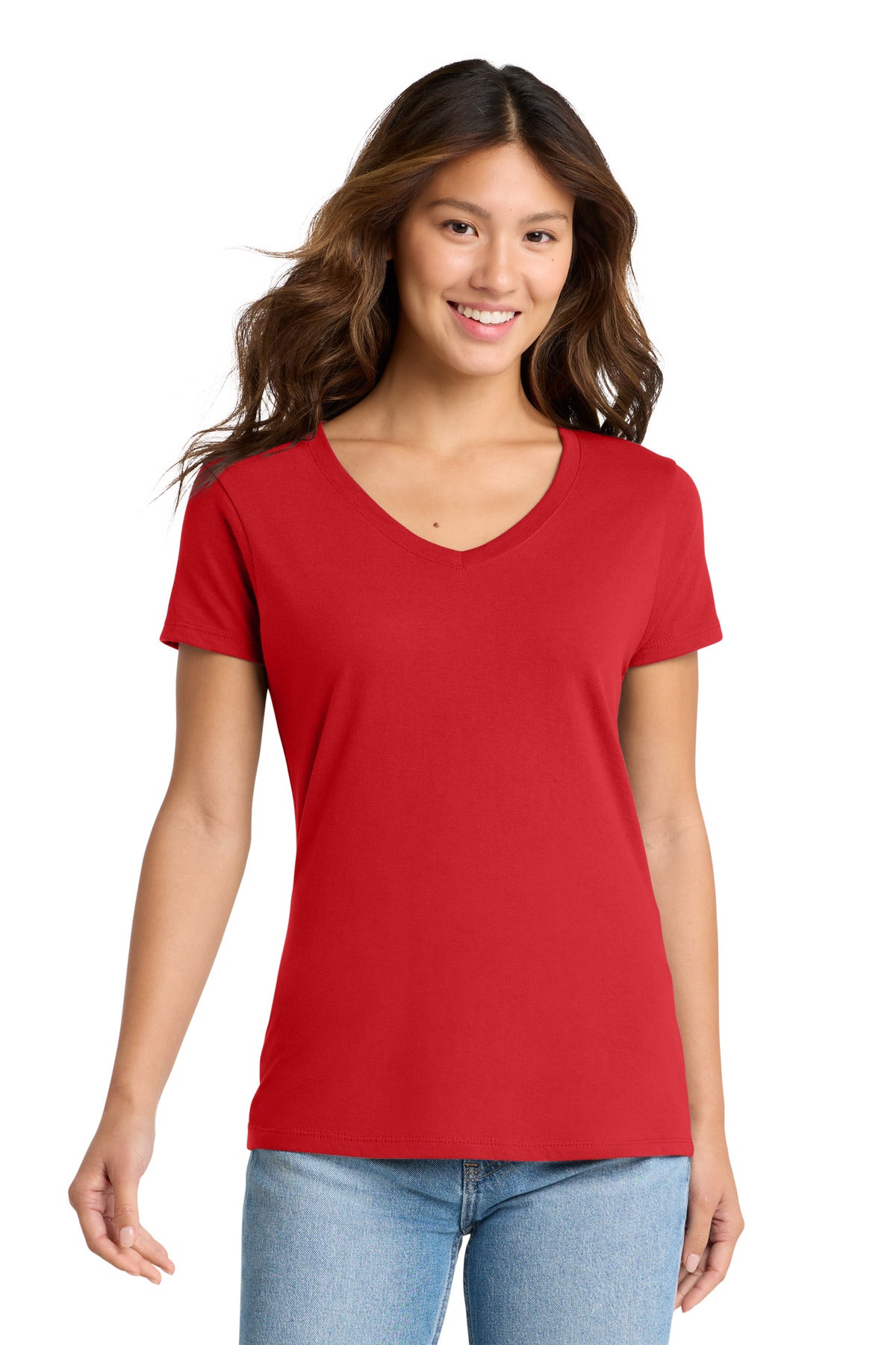 Port & Co ™ Women's Fan Favorite V-Neck Tee. LPC450V - Port & Company LPC450V