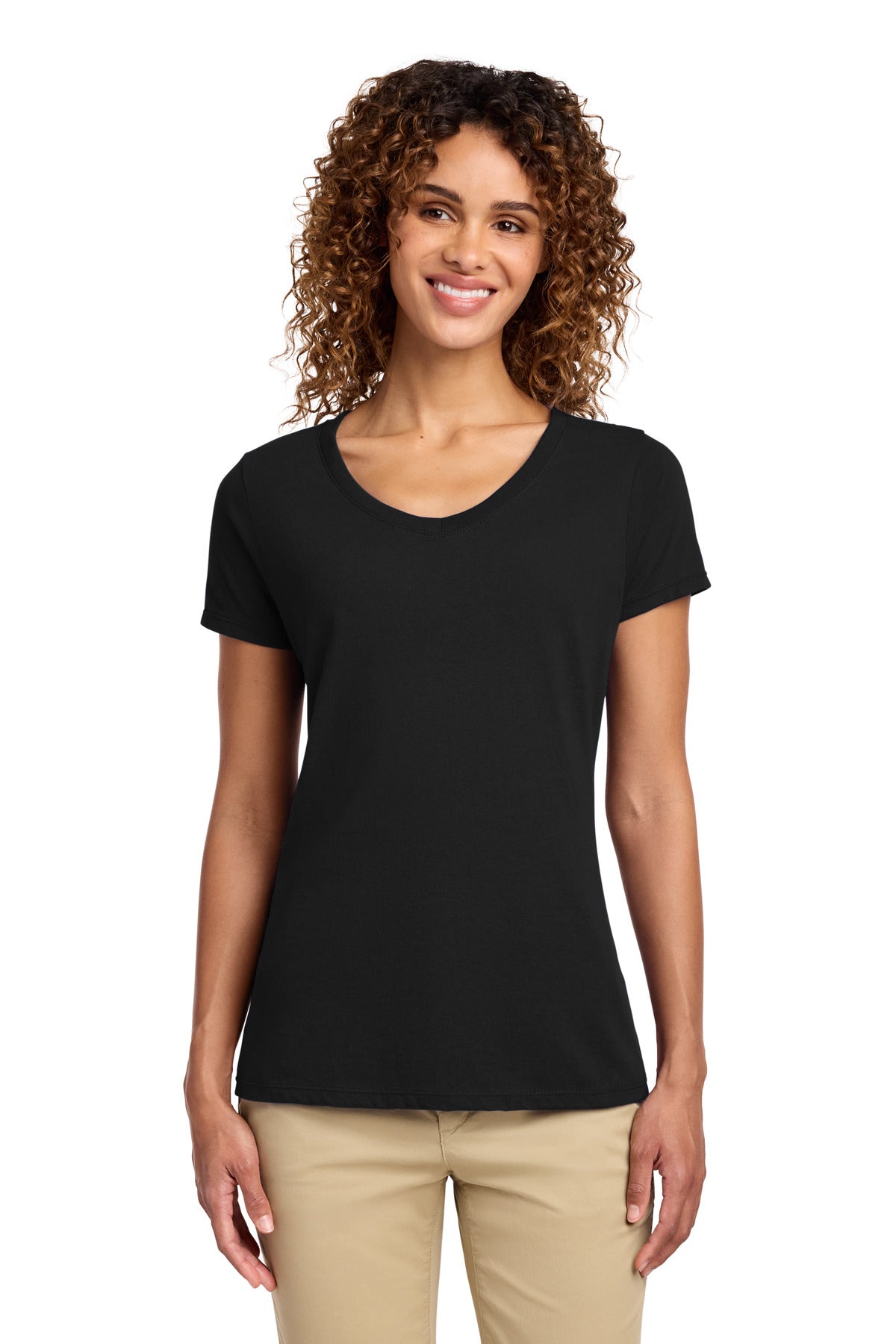 Port & Company LPC450V Women's Fan Favorite V-Neck Tee | Port & Co LPC450V
