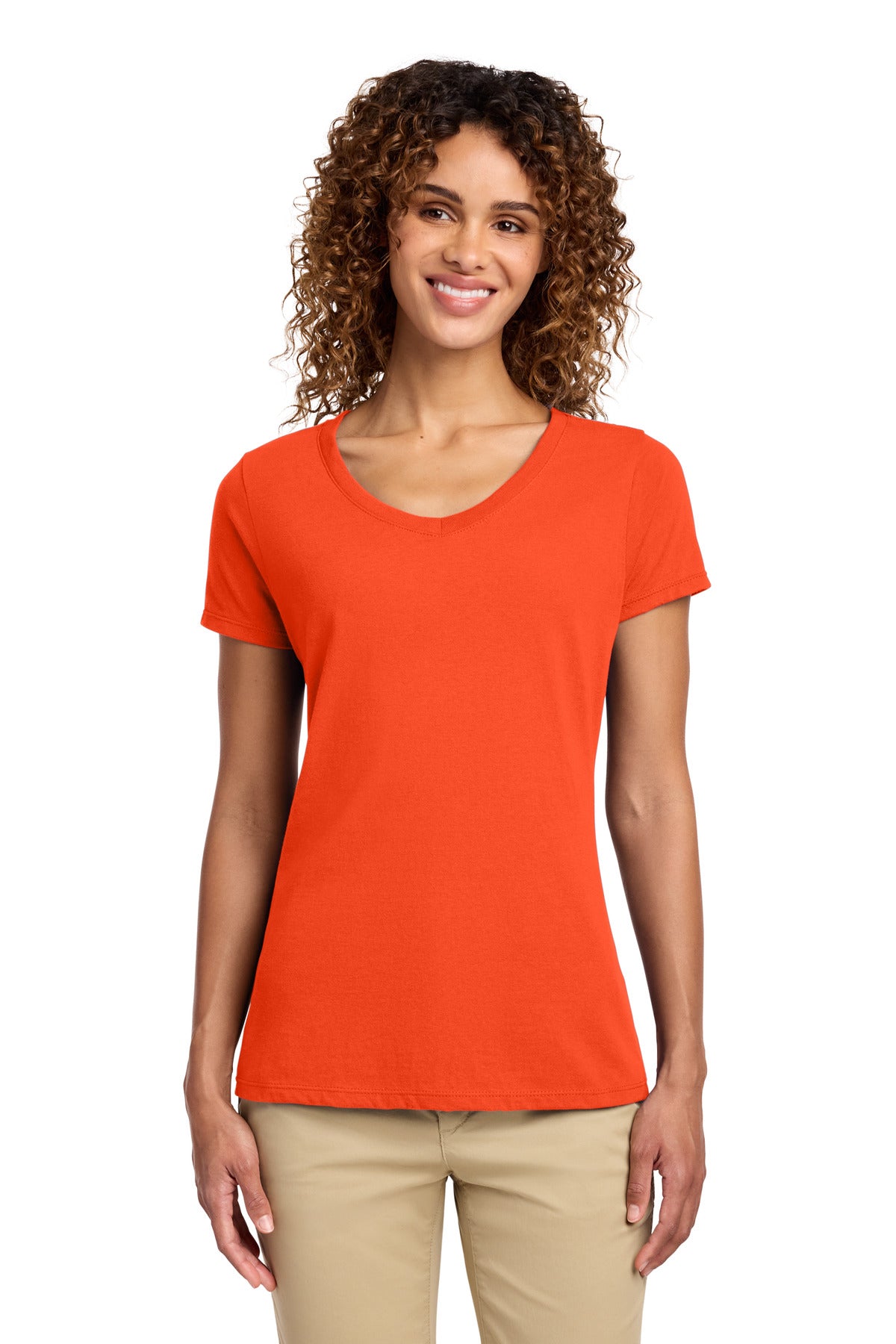 Port & Company LPC450V Women's Fan Favorite V-Neck Tee | Port & Co LPC450V