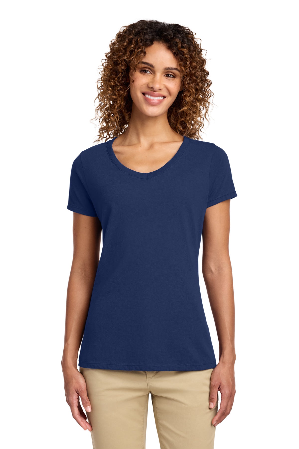 Port & Company LPC450V Women's Fan Favorite V-Neck Tee | Port & Co LPC450V