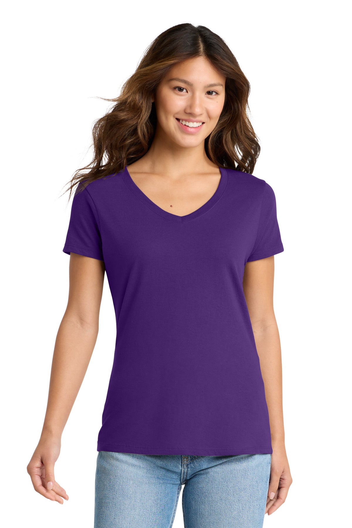Port & Co ™ Women's Fan Favorite V-Neck Tee. LPC450V - Port & Co LPC450V