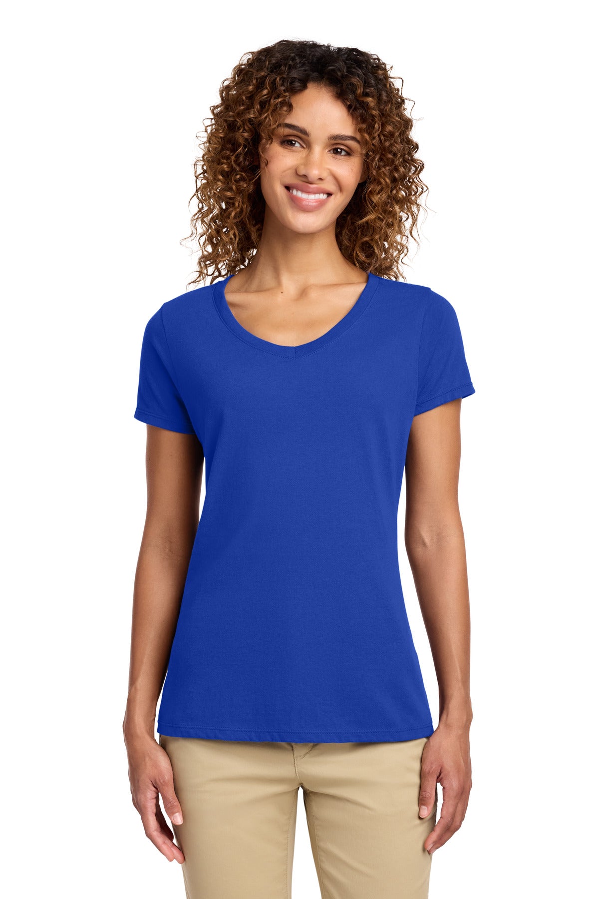 Port & Company LPC450V Women's Fan Favorite V-Neck Tee | Port & Co LPC450V