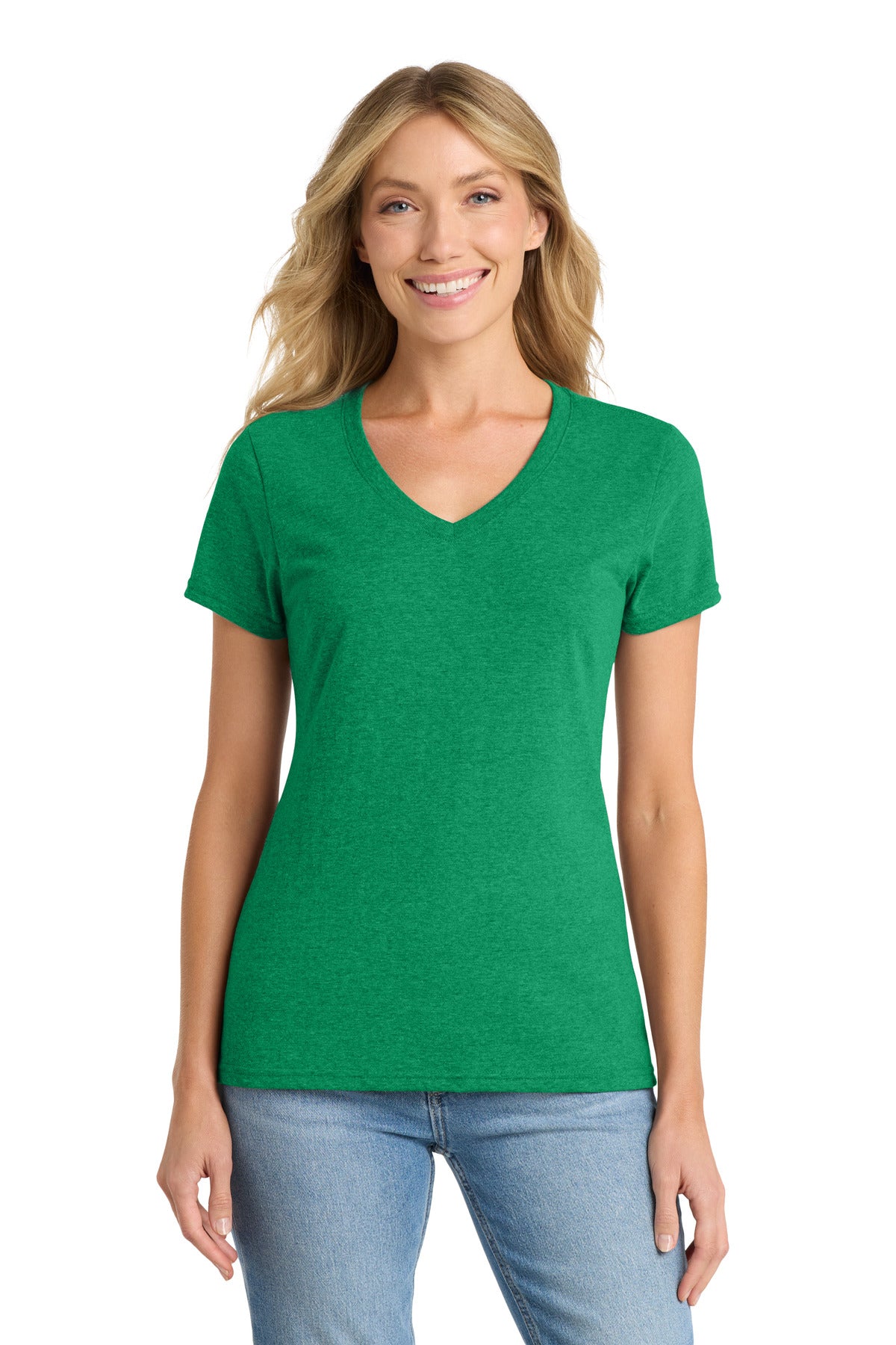 Port & Co ™ Women's Fan Favorite ™ Blend V-Neck Tee. LPC455V - Port & Company LPC455V