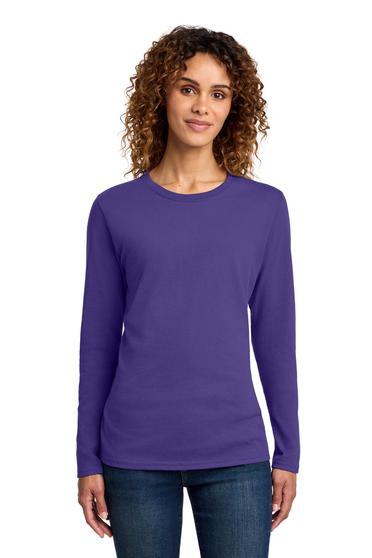 Port & Company LPC54LS Women's Long Sleeve Core Cotton Tee | Port & Co LPC54LS