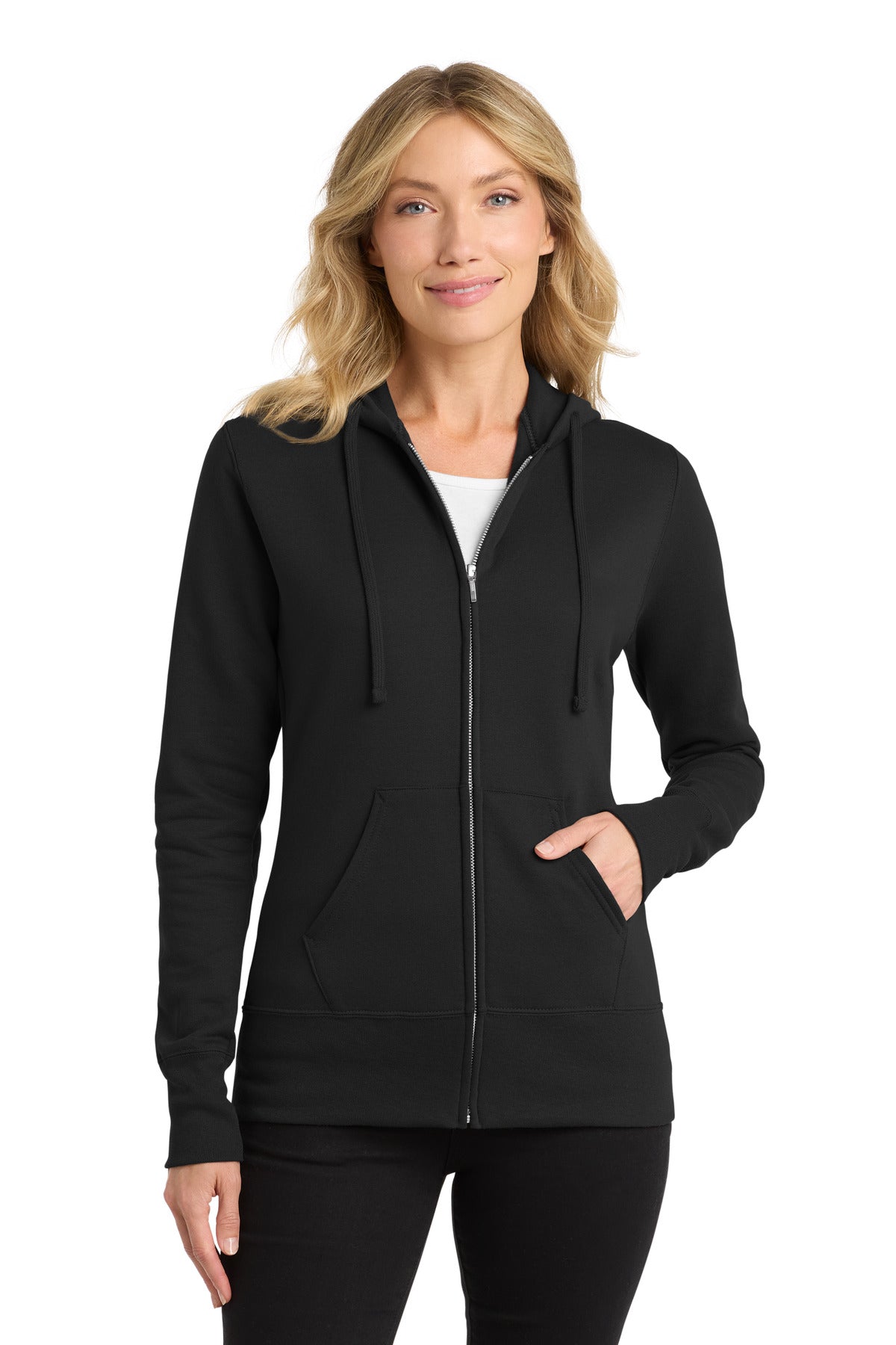 Port & Co â„¢ Women's Core Fleece Full-Zip Hooded Sweatshirt. LPC78ZH - Port & Company LPC78ZH