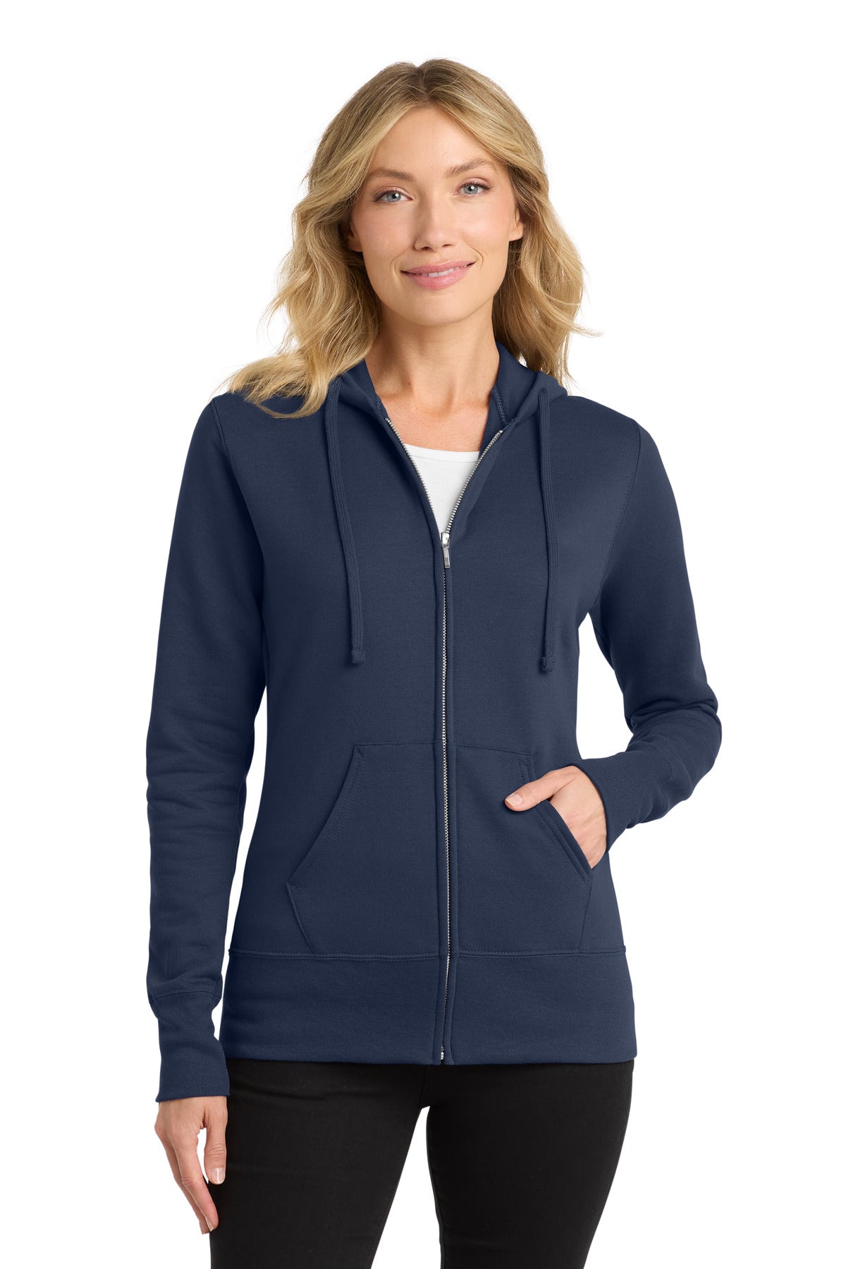 Port & Co â„¢ Women's Core Fleece Full-Zip Hooded Sweatshirt. LPC78ZH - Port & Company LPC78ZH