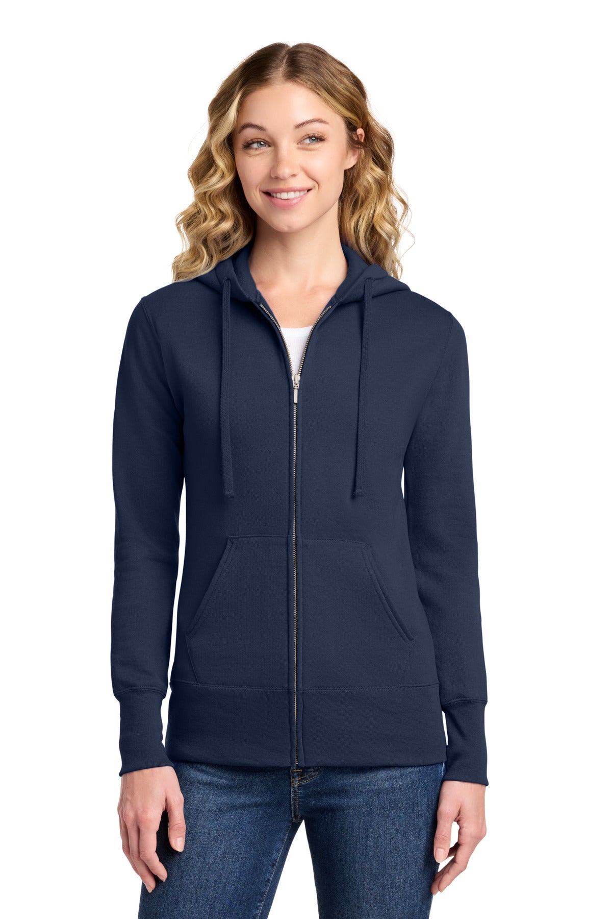 Port & Co ™ Women's Core Fleece Full-Zip Hooded Sweatshirt. LPC78ZH - Port & Co LPC78ZH