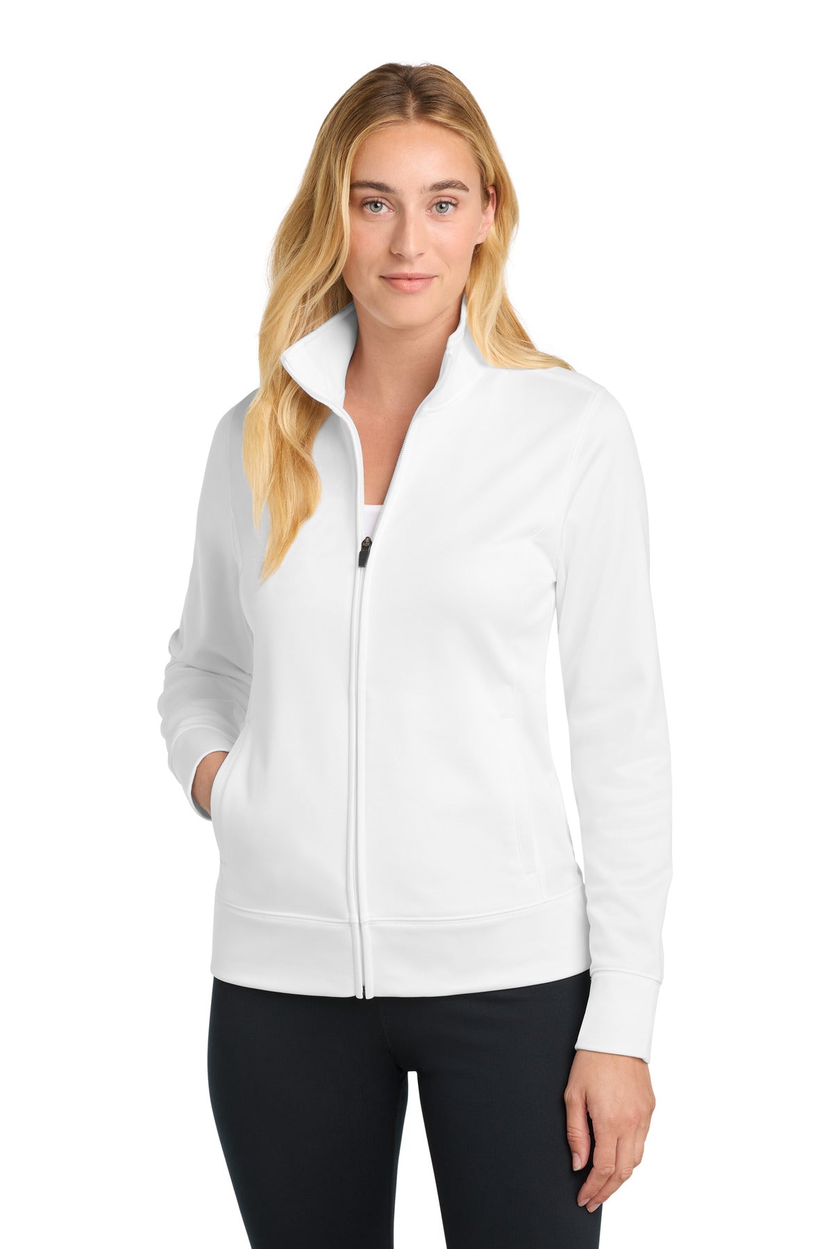 Sport-Tek ® Women's Sport-Wick ® Fleece Full-Zip Jacket. LST241 - Sport-Tek LST241