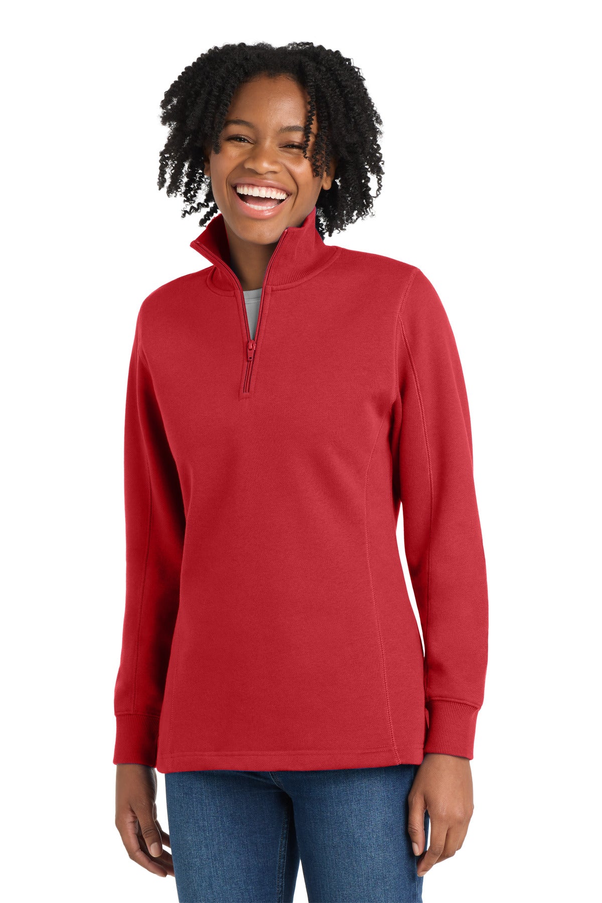 Sport-Tek ® Women's 1/4-Zip Sweatshirt. LST253 - Sport-Tek LST253